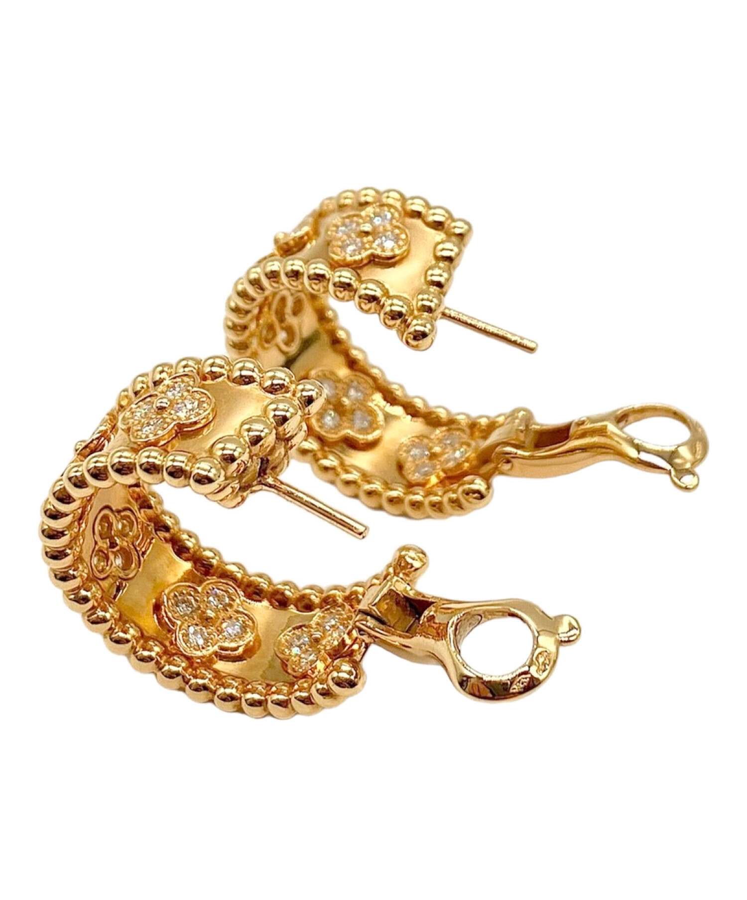 （中古美品）Van Cleef & Arpels クローバー型ピアス18k 中古・古着通販】VAN CLEEF & ARPELS (ヴァンクリーフ＆アーペル
