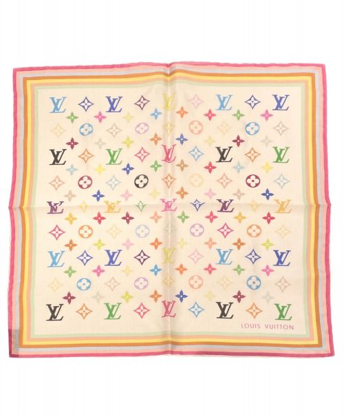ルイヴィトン　Louis Vuitton マルチ　モノグラム　スカーフ　美品 中古・古着通販】LOUIS VUITTON (ルイ ヴィトン) マルチモノグラム