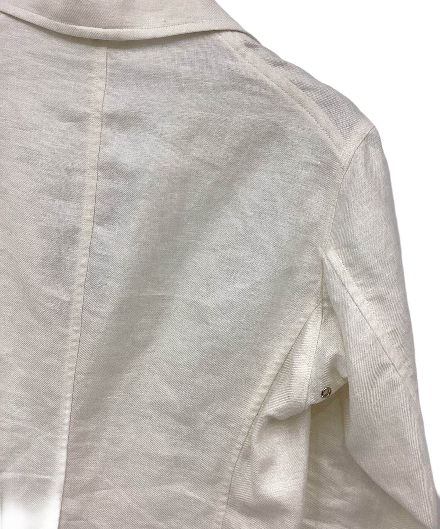 中古・古着通販】GRENFELL (グレンフェル) リネンジャケット ホワイト