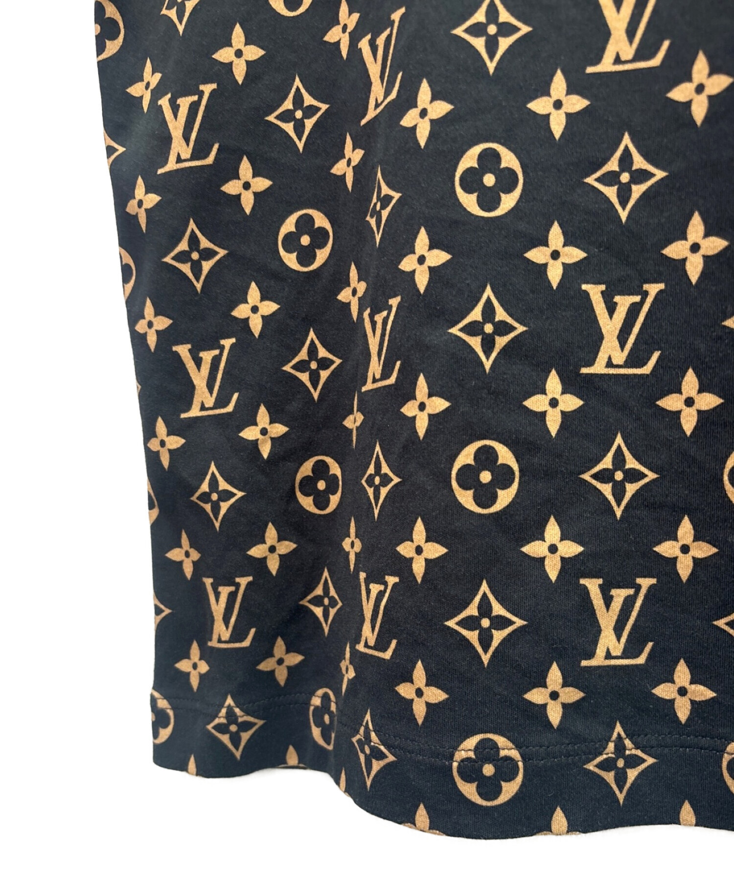 LOUIS VUITTON チェーン装飾 半袖カットソー ブラック 中古・古着通販】LOUIS VUITTON (ルイ ヴィトン) ミックス モノグラム