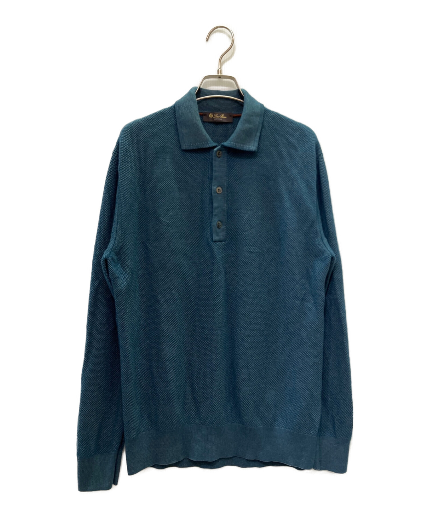 中古・古着通販】LORO PIANA (ロロピアーナ) 長袖ニットポロシャツ