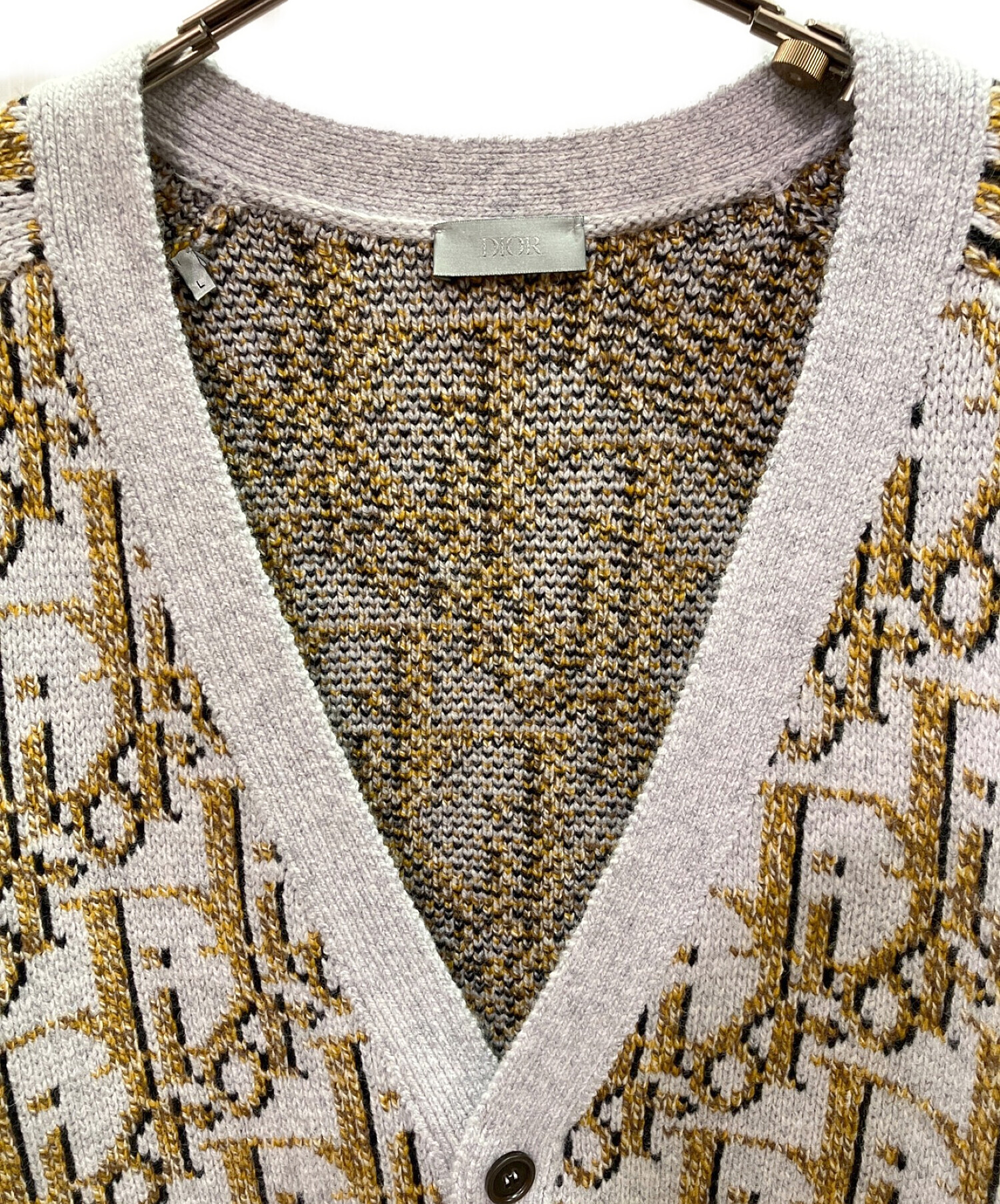 値下げ可【ほぼ新品】DIOR ディオール オブリーク柄ニット グレー 値下げ可【ほぼ新品】DIOR ディオール オブリーク柄ニット グレー