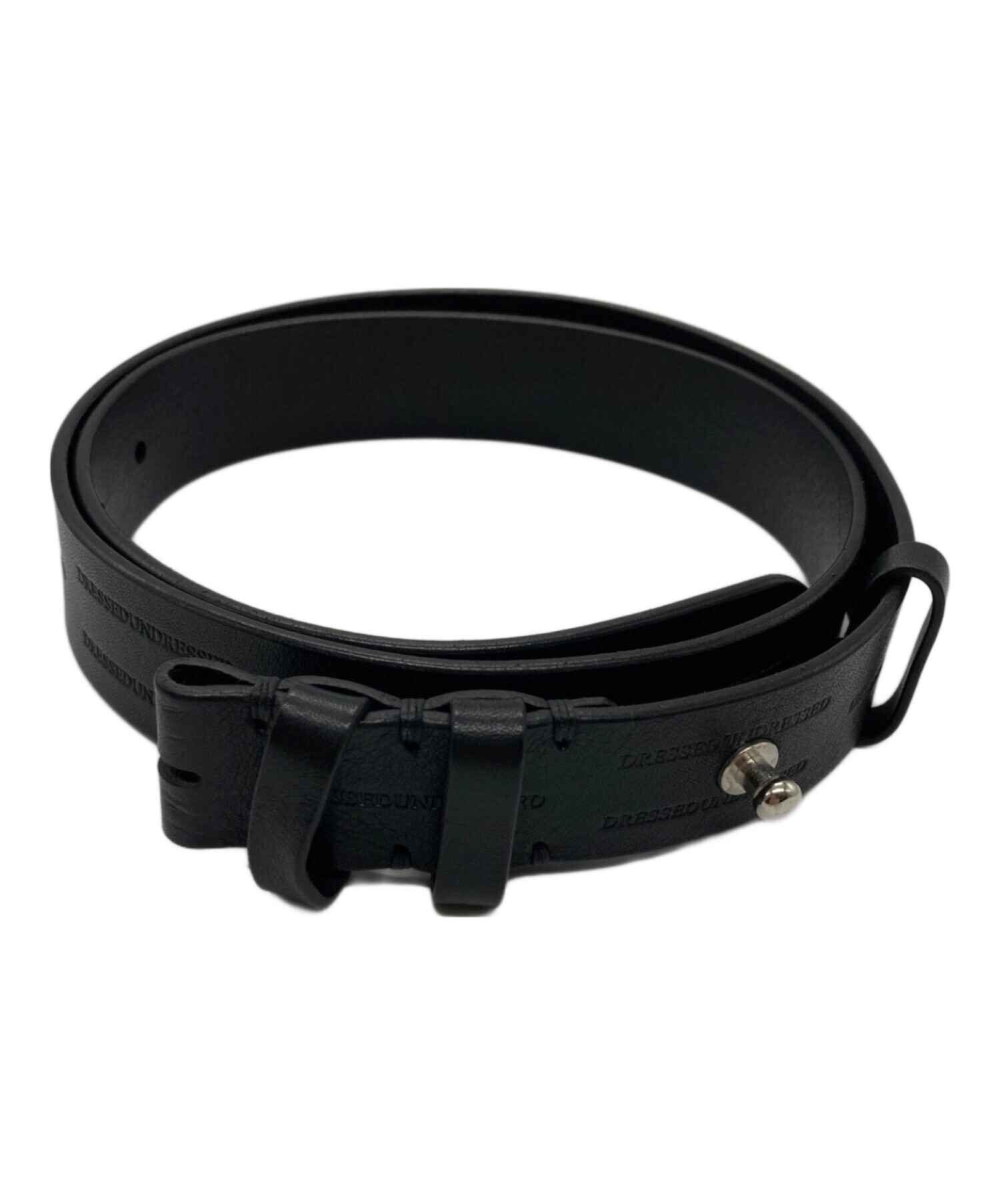 DRESSEDUNDRESSED レザーロングベルト DRESSEDUNDRESSED 本革 ベルト