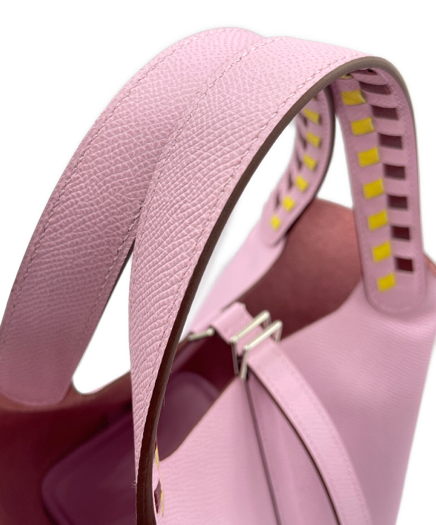 のりちゃん　HERMES❤️ピコタンロックMM♪トレサージュ✨ピンク❤️ 中古・古着通販】HERMES (エルメス) ピコタンロックPM トレサージュ