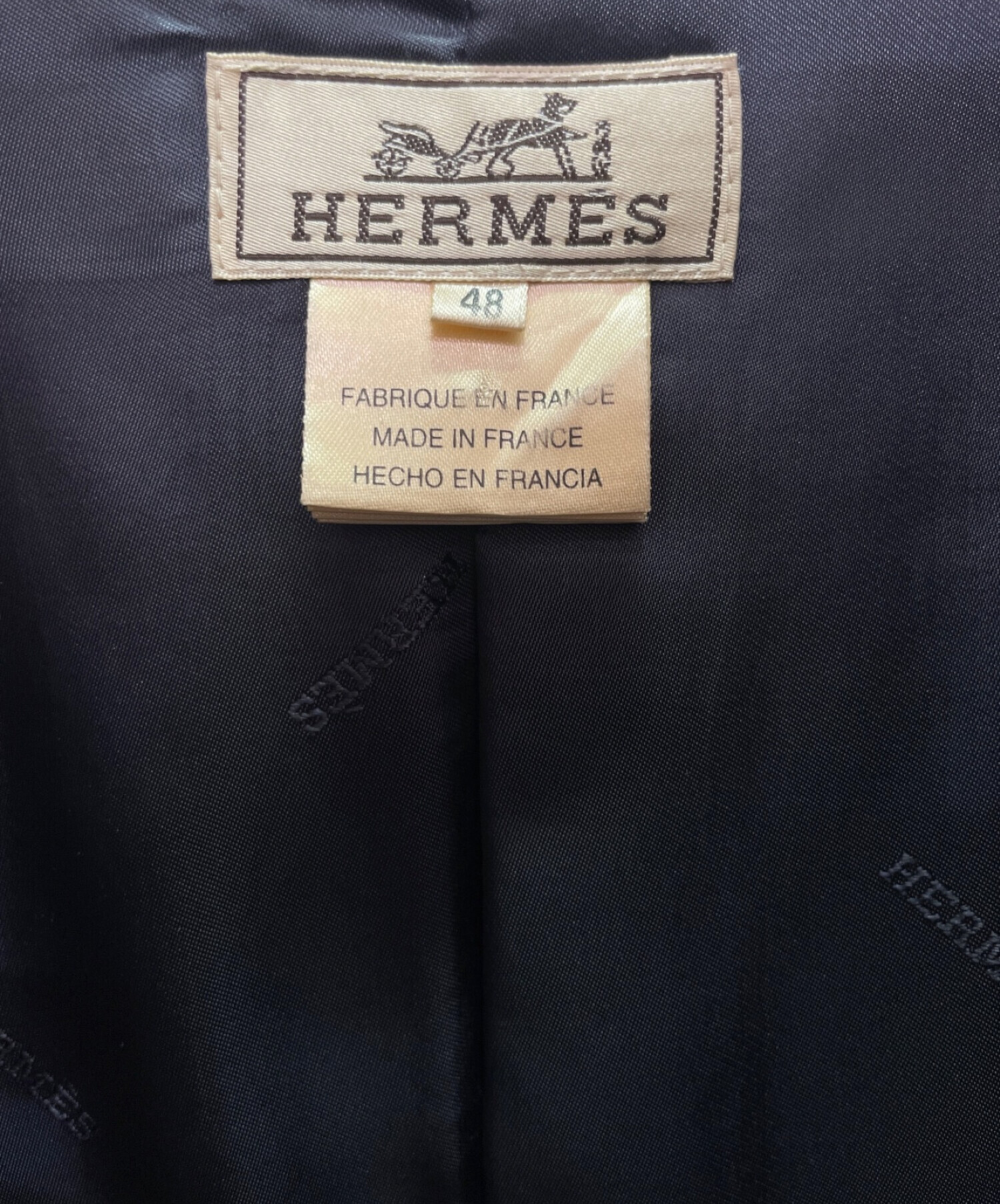 中古・古着通販】HERMES (エルメス) ナイロンシングルトレンチコート 