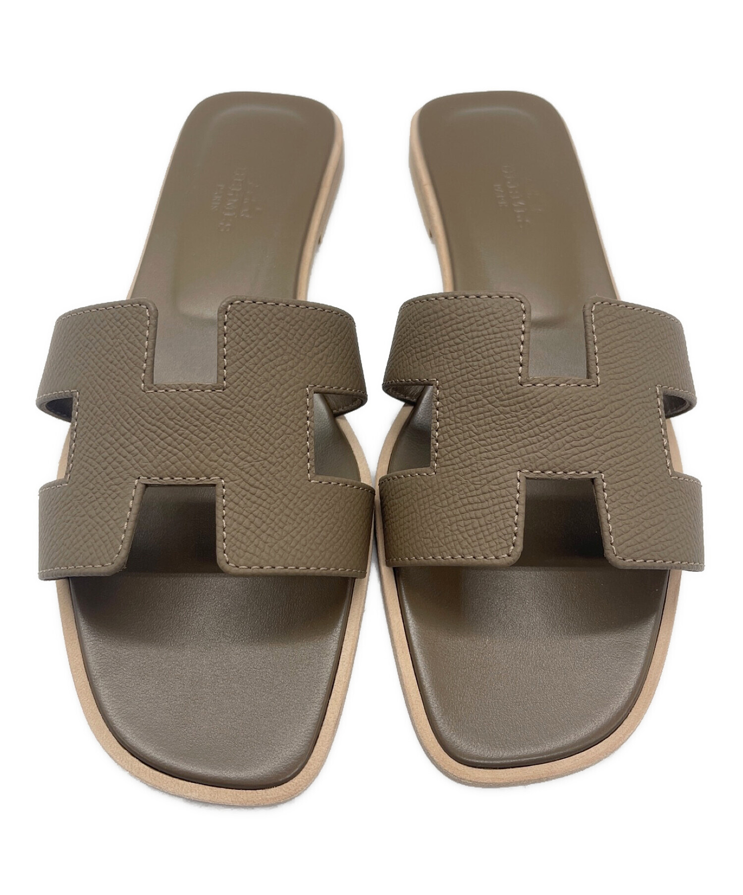 中古・古着通販】HERMES (エルメス) オランサンダル ライトグレー