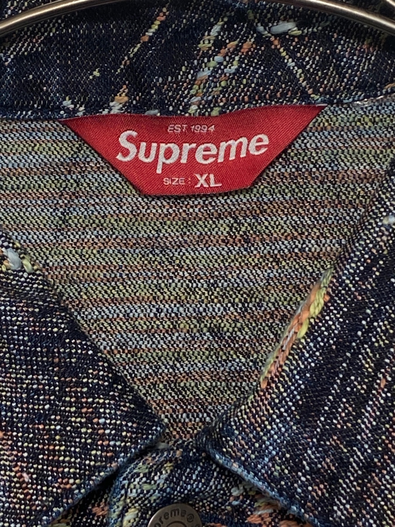 supreme アーカイブデニムジャガードトラッカージャケット希少サイズ SUPREME シュプリーム 23SS Archive Denim Jacquard Trucker Jacket