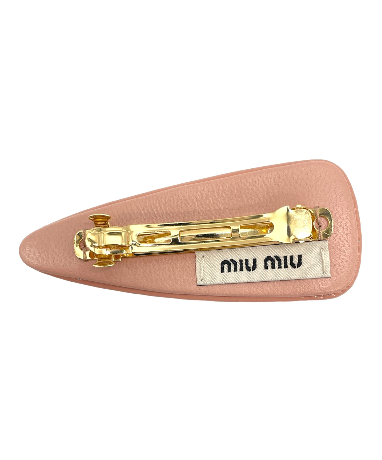 中古・古着通販】MIU MIU (ミュウミュウ) ヘアーバレッタ ピンク 