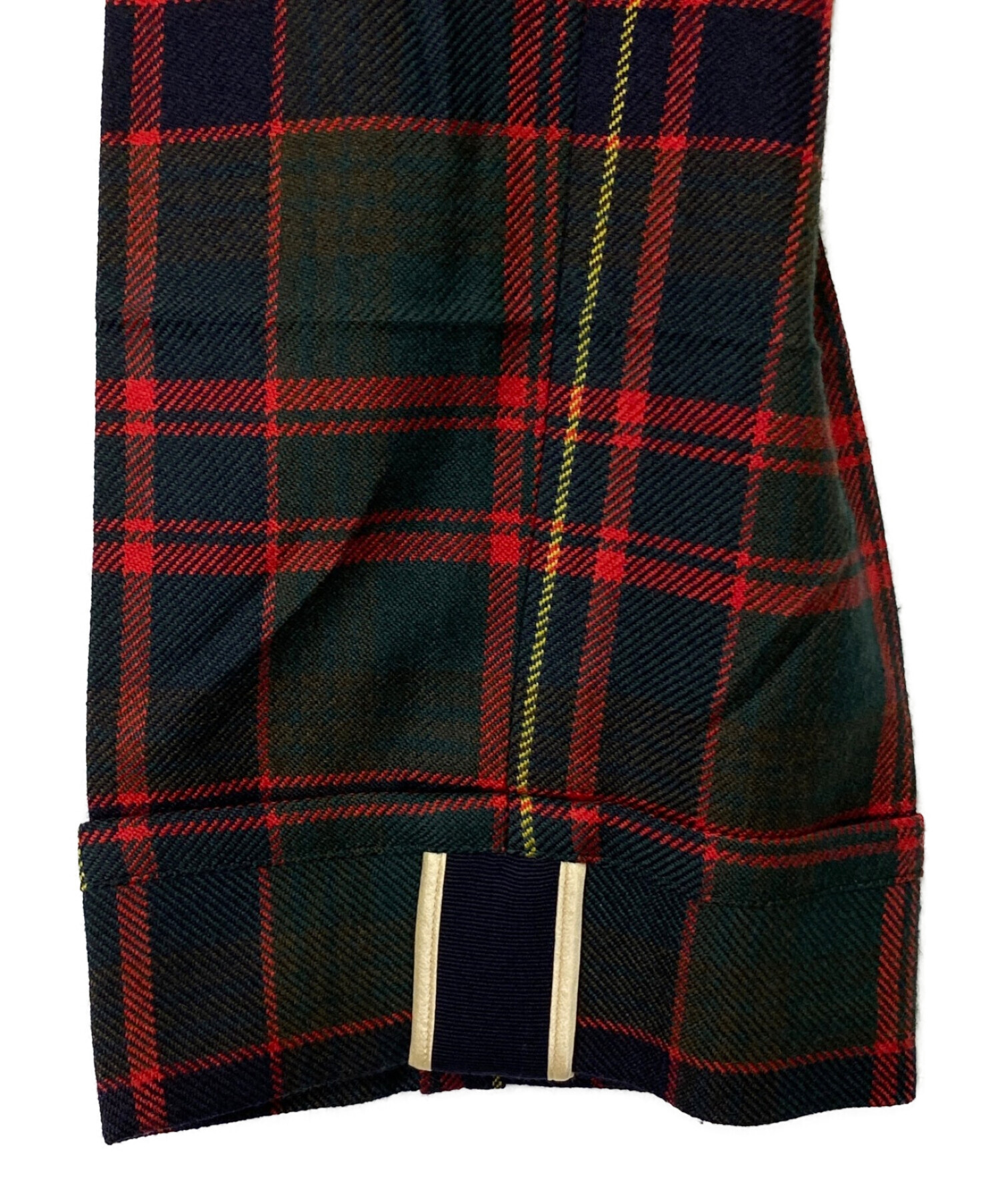 中古・古着通販】GUCCI (グッチ) チェックパンツ グリーン