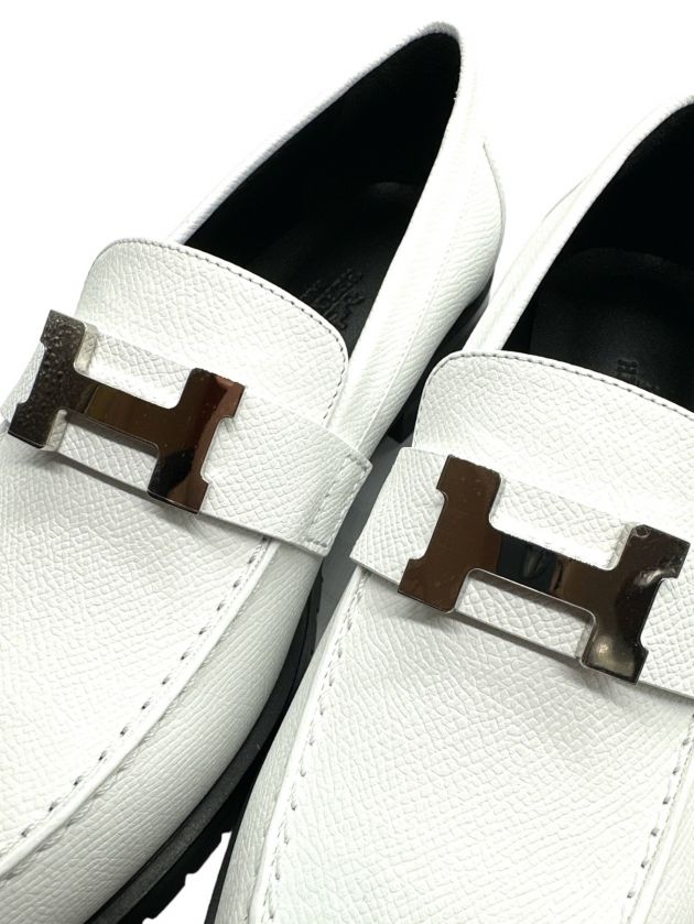 中古・古着通販】HERMES (エルメス) モカシン フォーブル ホワイト