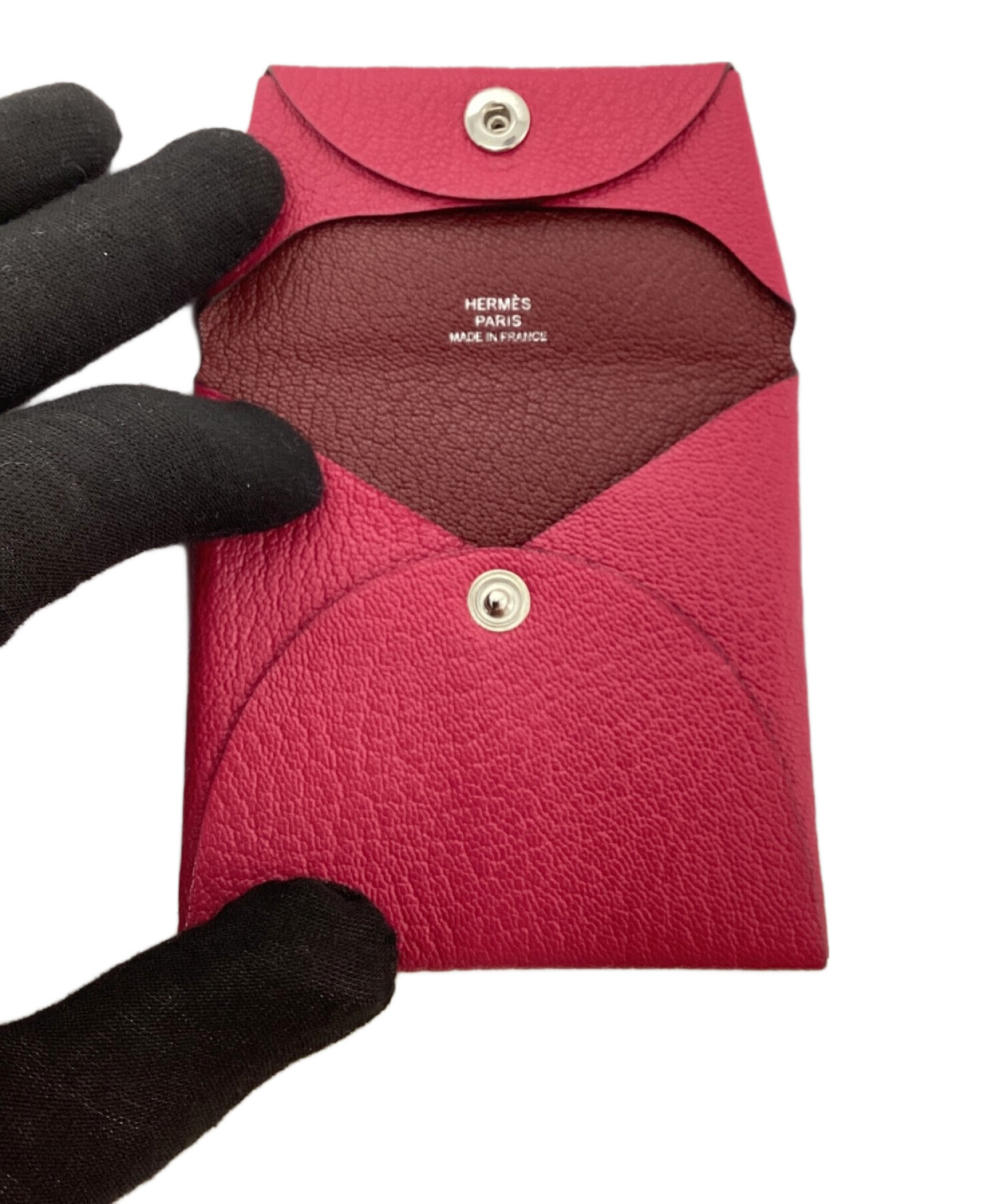 中古・古着通販】HERMES (エルメス) バスティア コインケース ピンク 