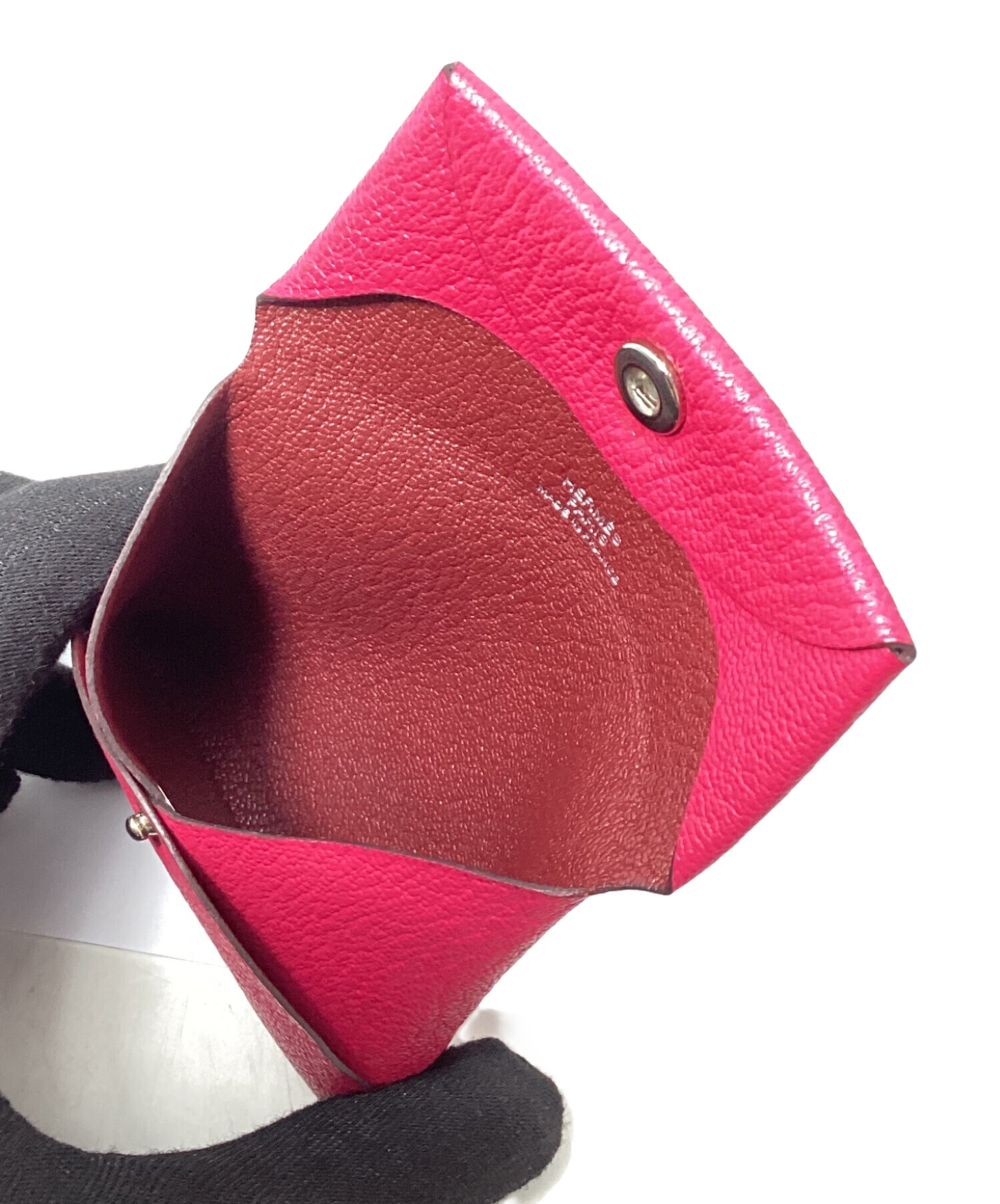 中古・古着通販】HERMES (エルメス) バスティア コインケース ピンク 