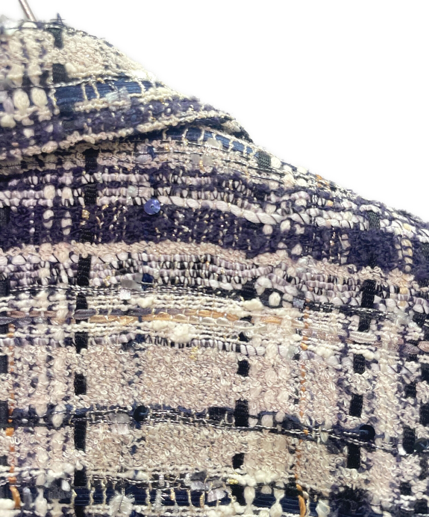 中古・古着通販】CHANEL (シャネル) ツイードジャケット ホワイト