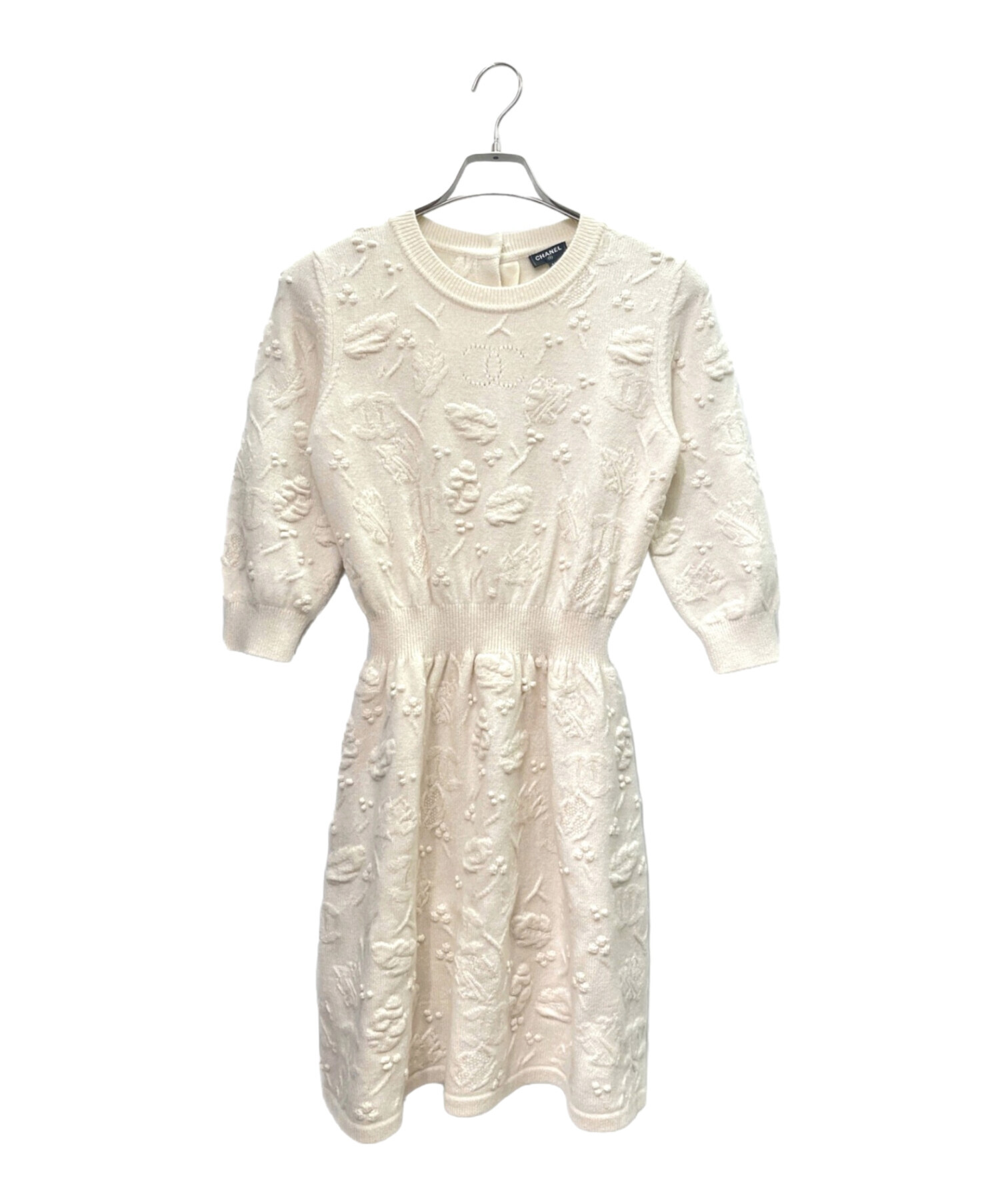 中古・古着通販】CHANEL (シャネル) カシミヤウールニットワンピース