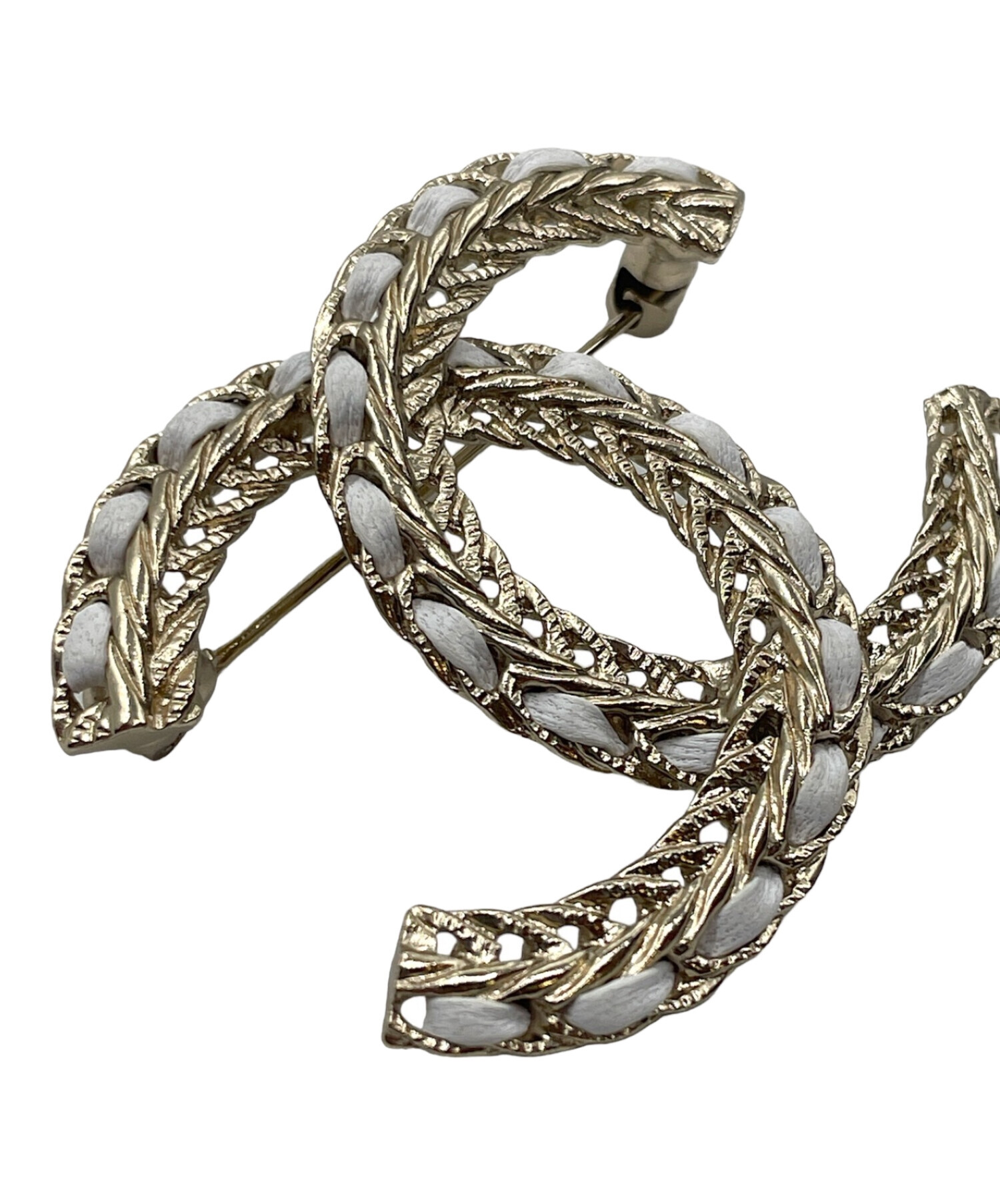 中古・古着通販】CHANEL (シャネル) ココマークブローチ ホワイト