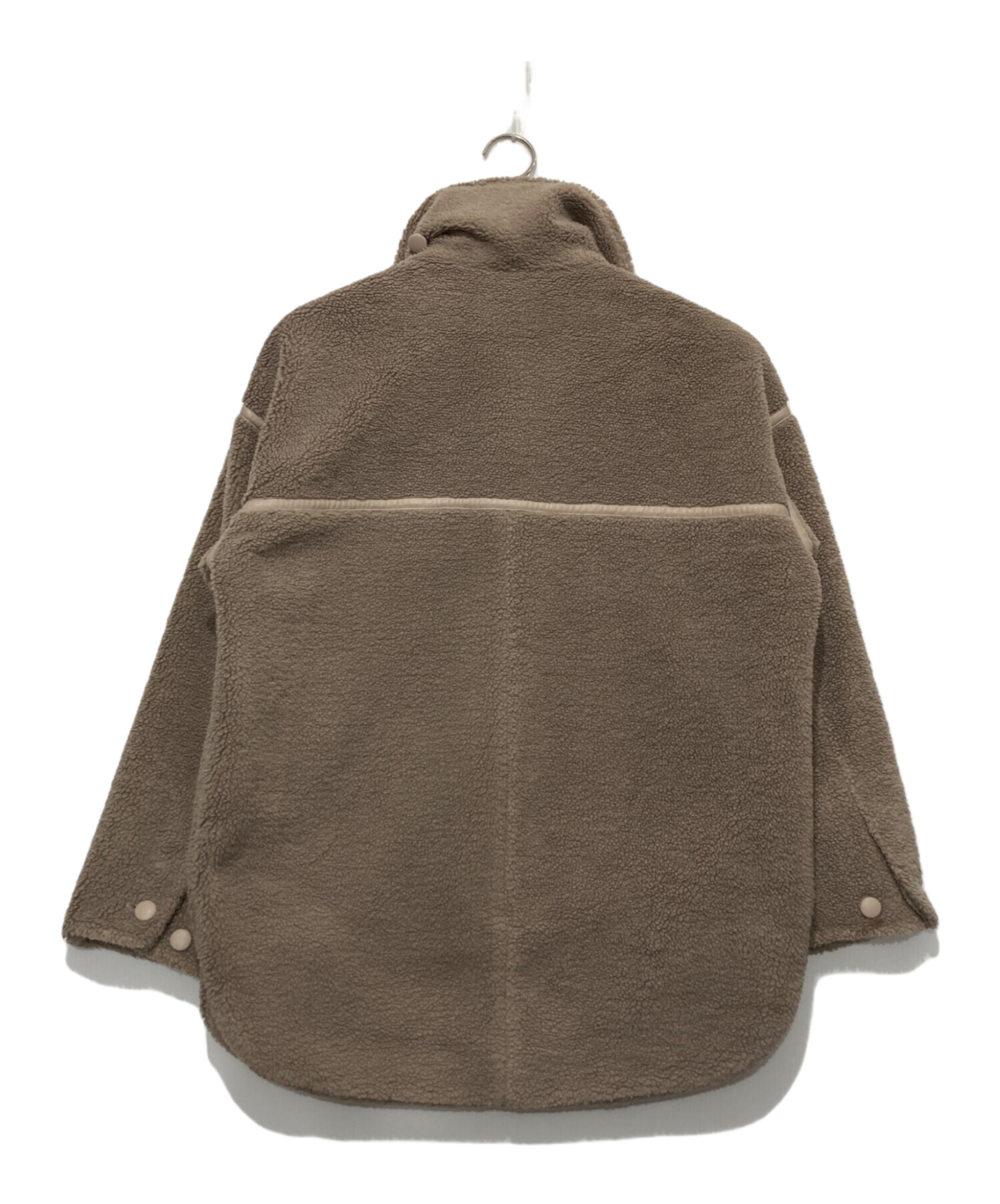 中古・古着通販】COEL (コエル) ボアコクーンコート ライトグレー 