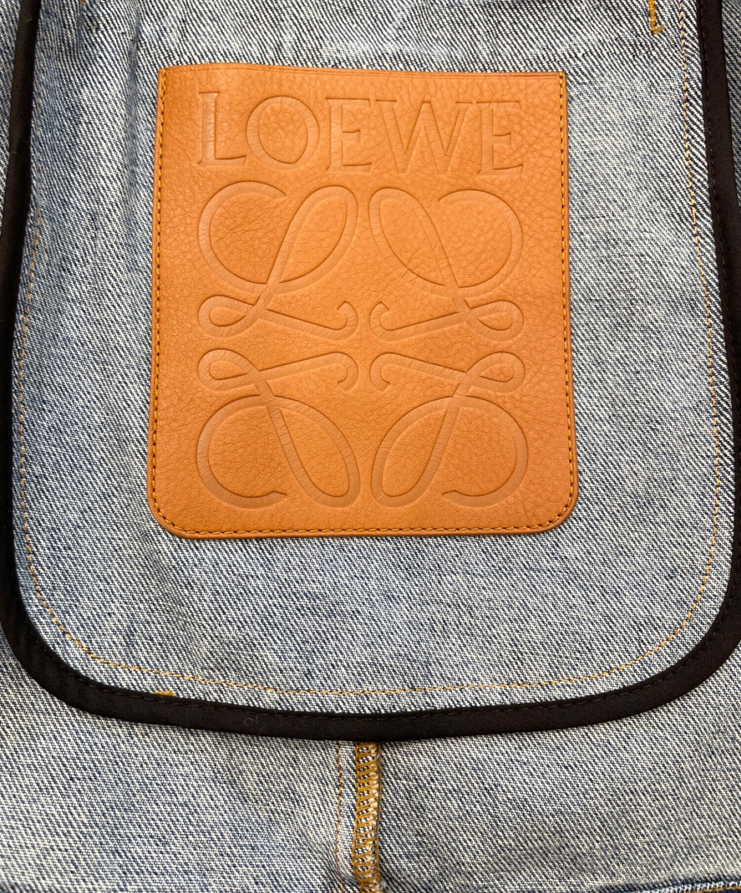 中古・古着通販】LOEWE (ロエベ) デニムテーラードジャケット スカイ