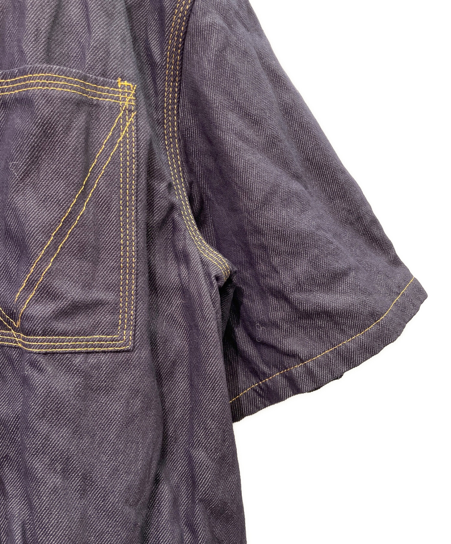 中古・古着通販】BOTTEGA VENETA (ボッテガベネタ) 半袖デニムシャツ