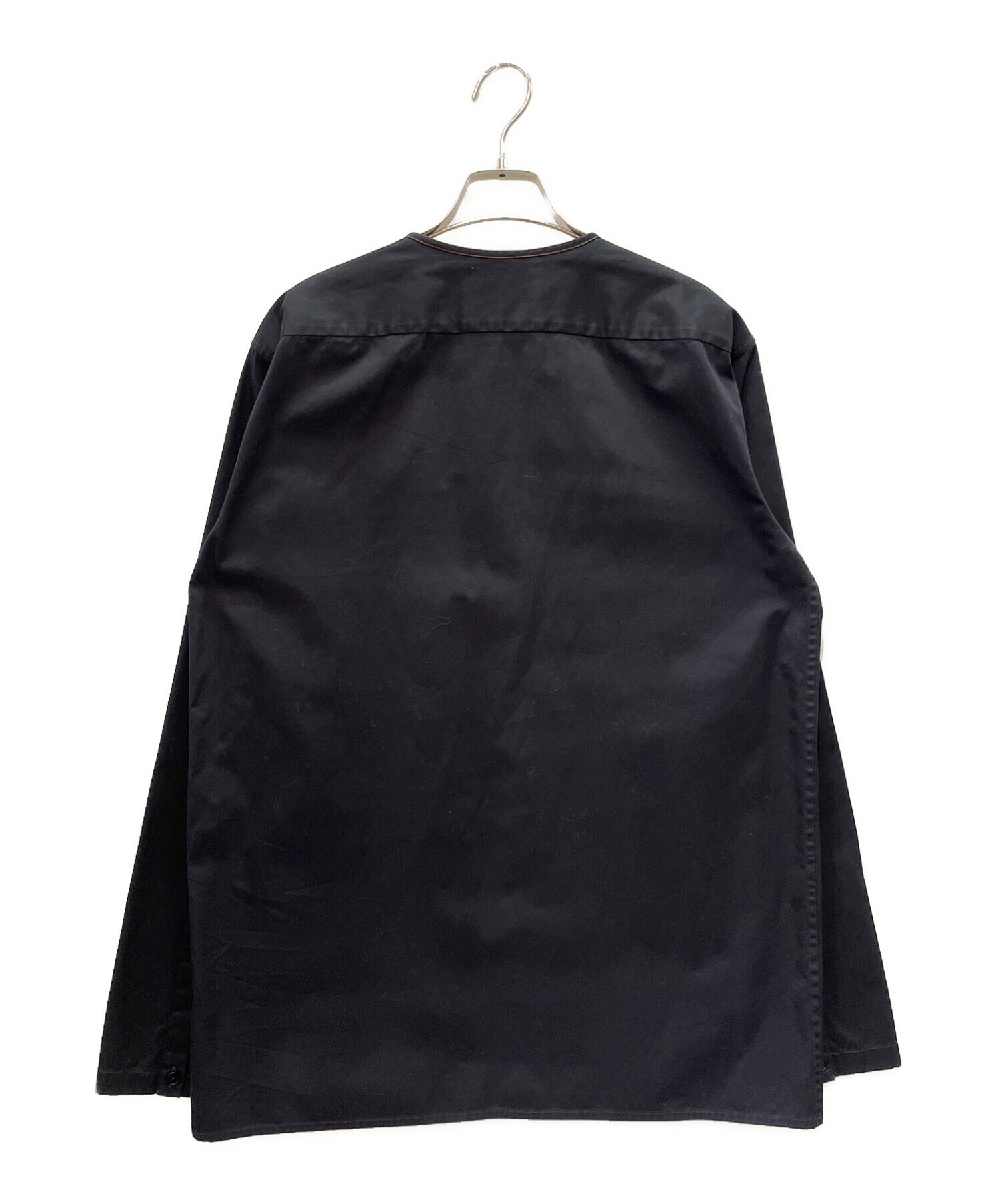 中古・古着通販】JIL SANDER (ジルサンダー) ステッチ 比翼 ノーカラー