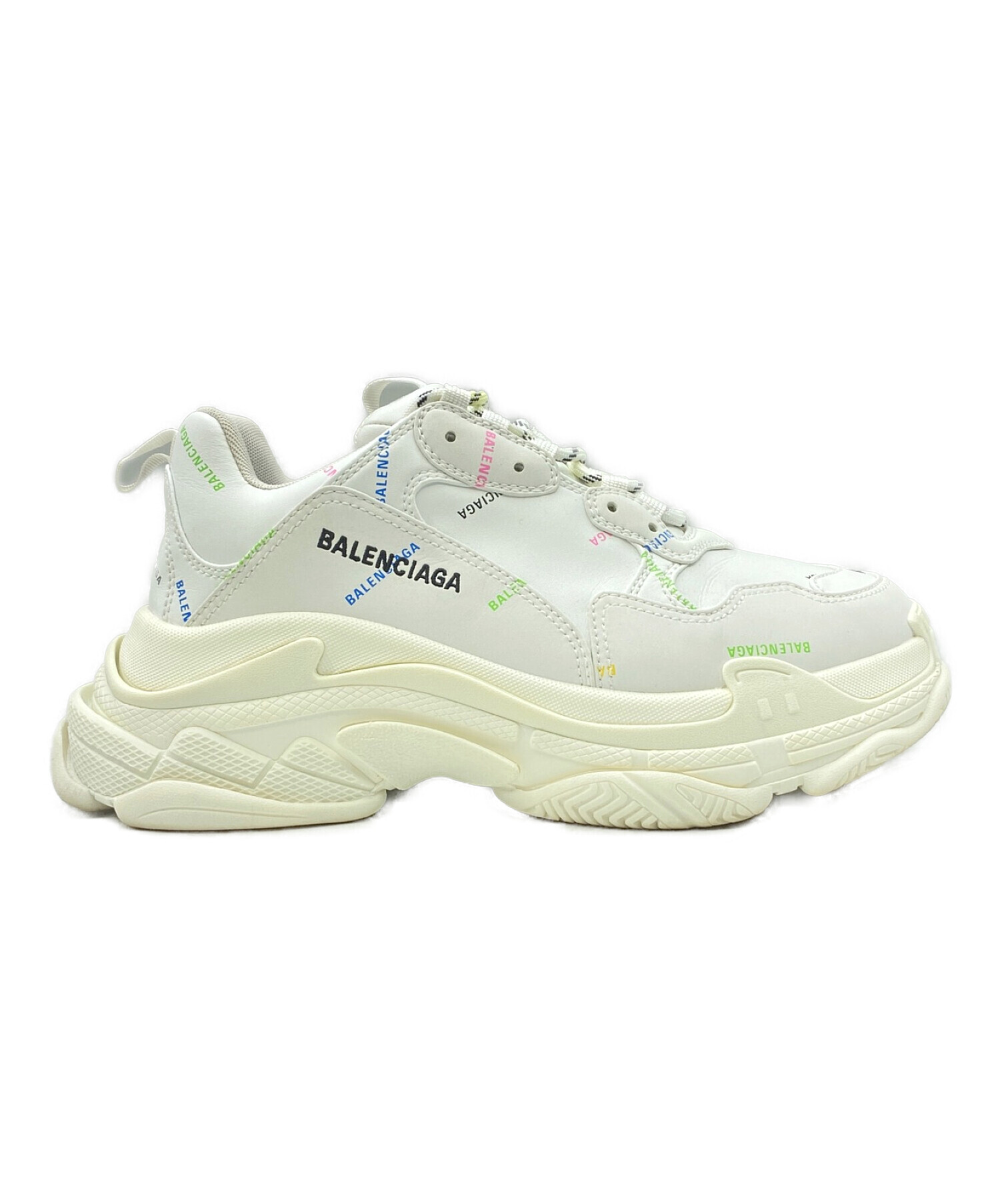 中古・古着通販】BALENCIAGA (バレンシアガ) TRIPLE S ホワイト サイズ 