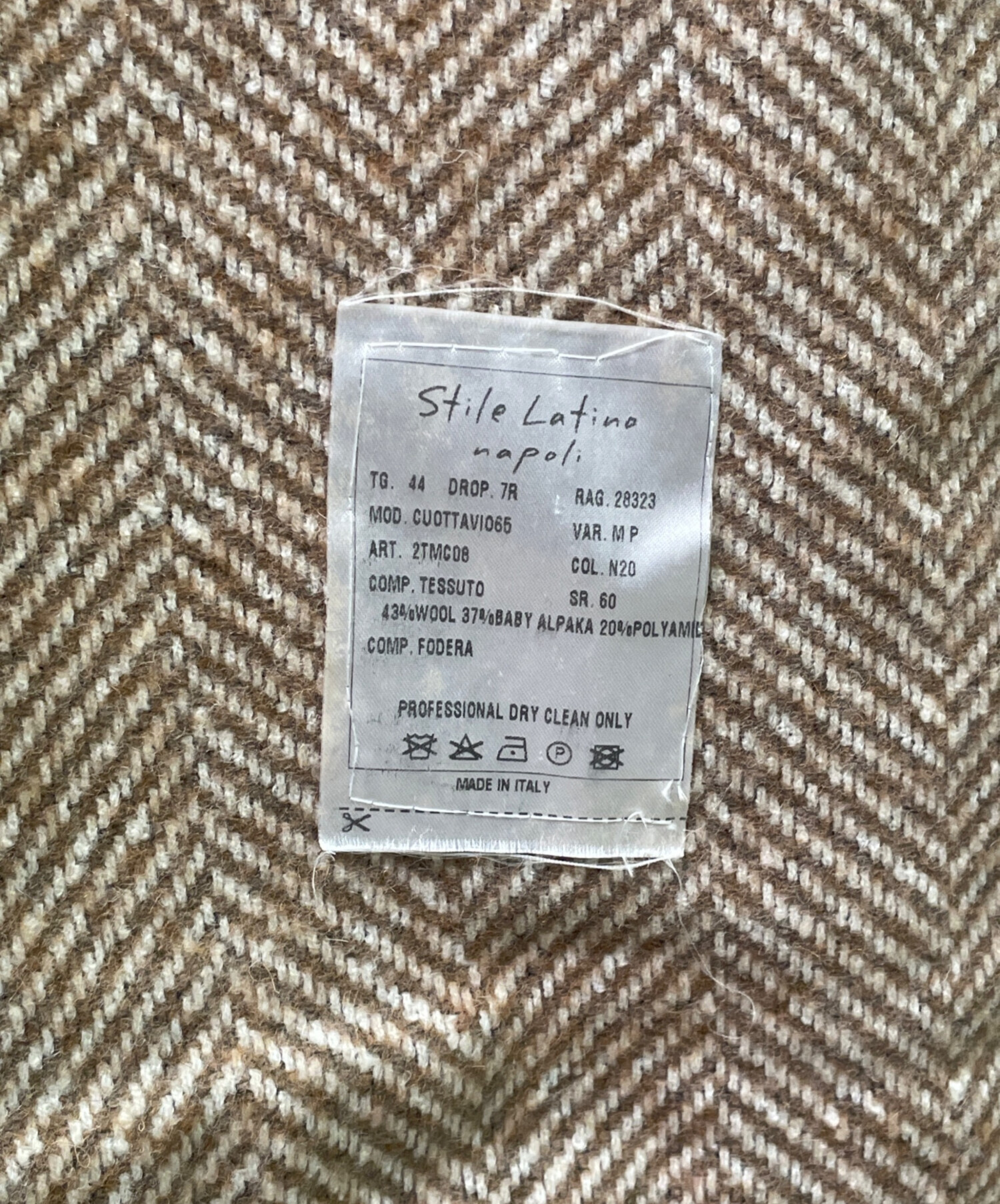 中古・古着通販】stile latino (スティレラティーノ) ヘリンボーン