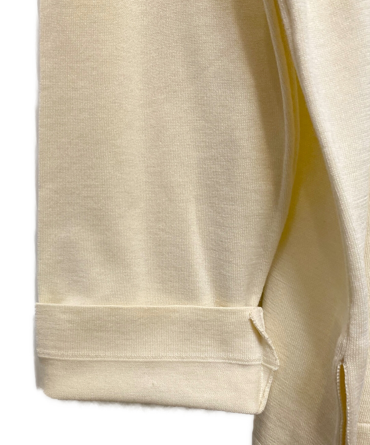 中古・古着通販】HERMES (エルメス) 長袖ニットポロシャツ ベージュ