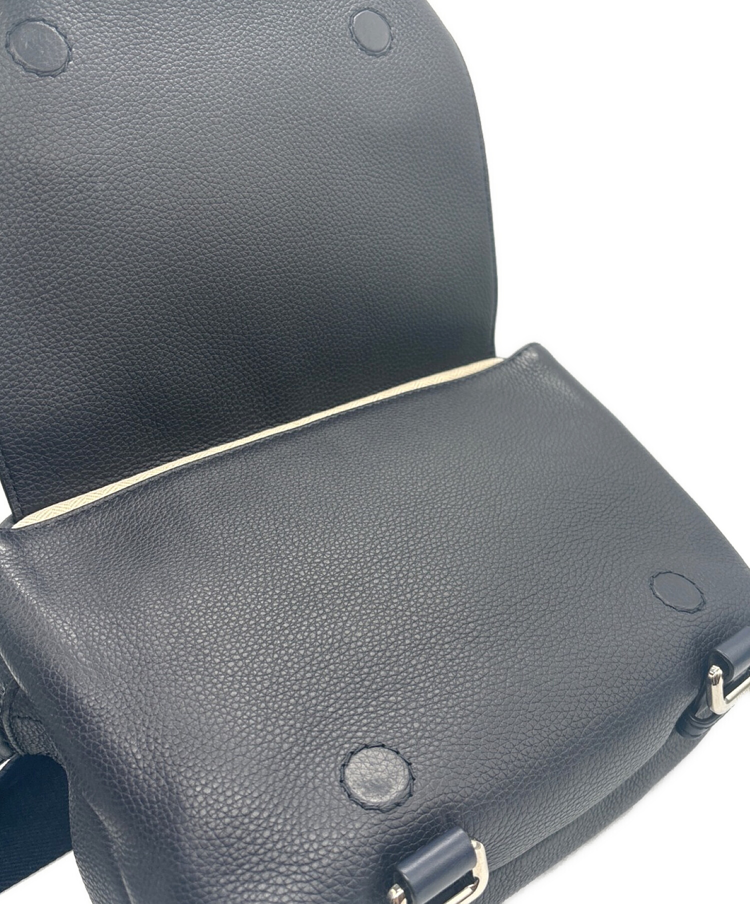 LOEWE ロエベ/ミニタリーメッセンジャーショルダー/グレー/316.41.N64/061***/Aランク/69【中古】 LOEWE - LOEWE ロエベ/ミニタリーメッセンジャーショルダー/グレー