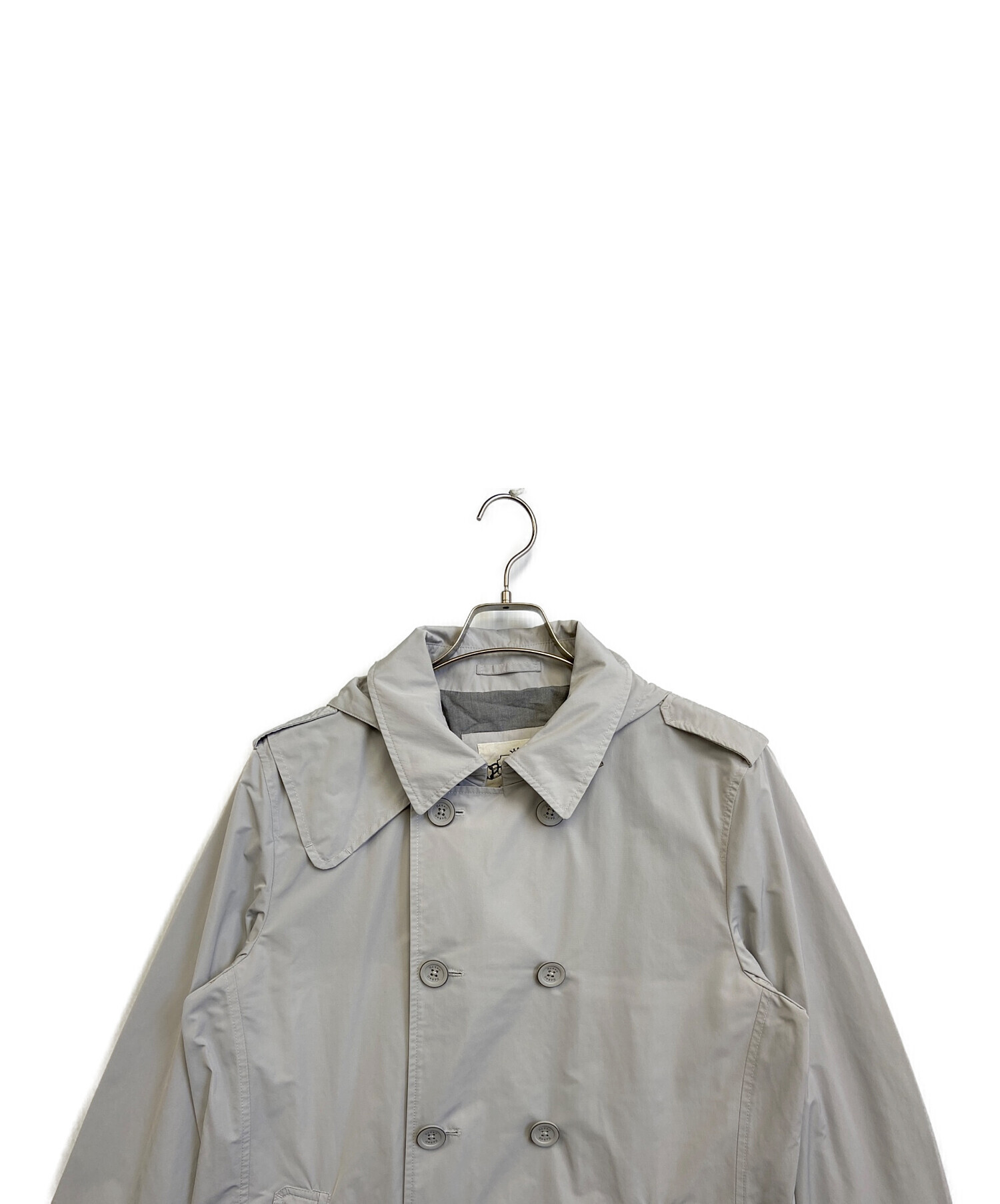 中古・古着通販】HERNO (ヘルノ) ナイロントレンチコート グレー