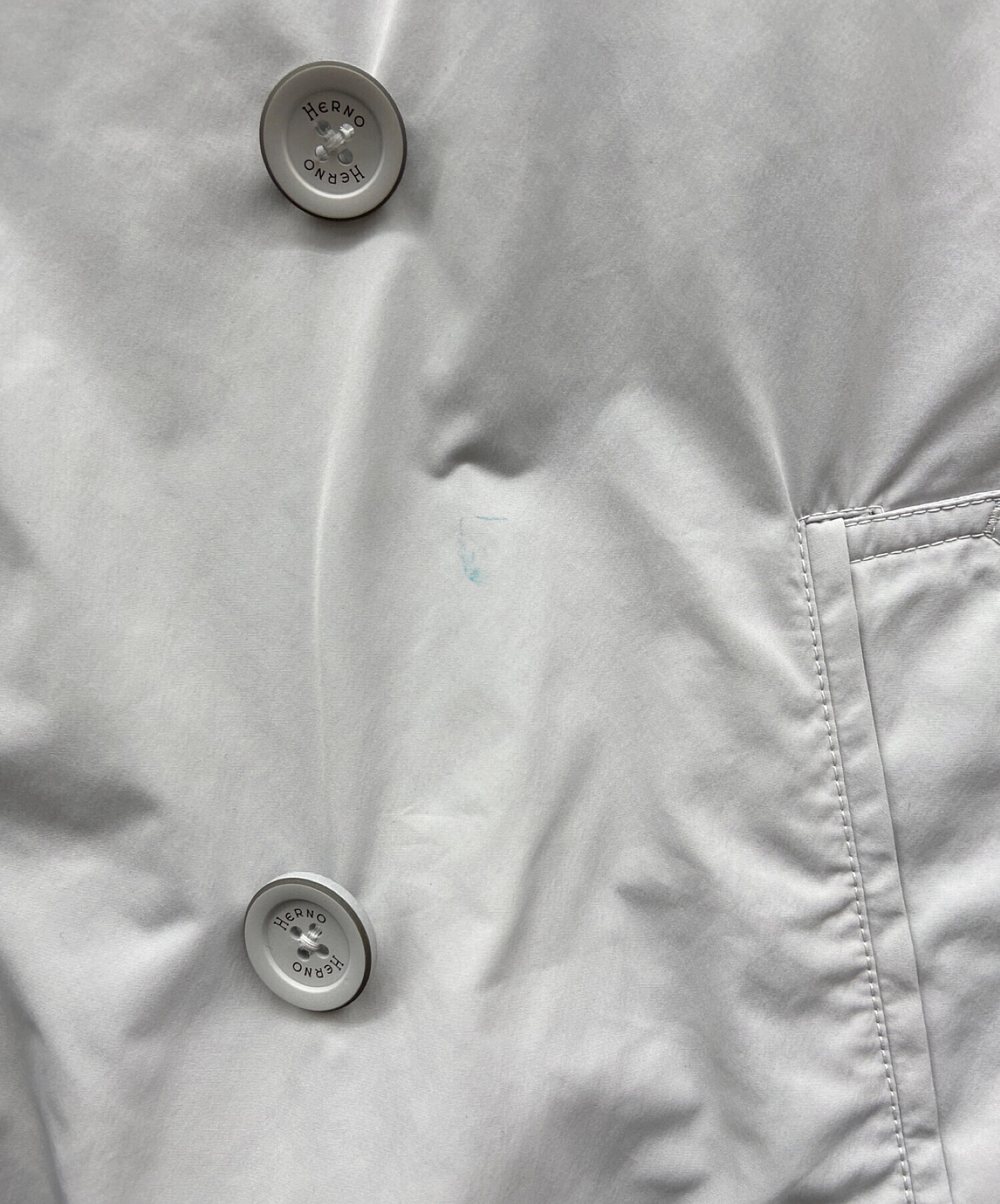 中古・古着通販】HERNO (ヘルノ) ナイロントレンチコート グレー