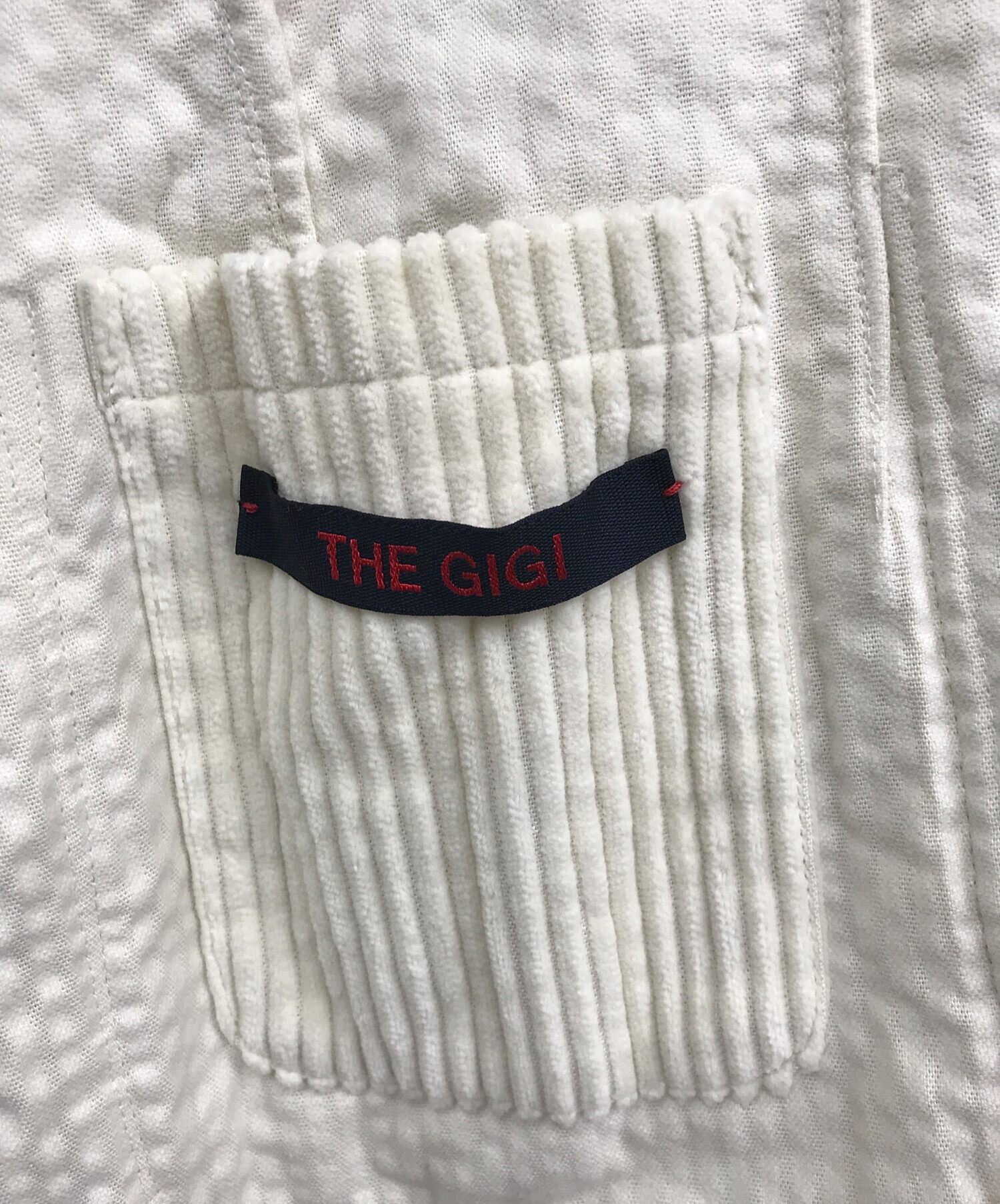 新品 THE GIGI ザジジ コーデュロイジャケット Lサイズ 中古・古着通販】THE GIGI (ザ・ジジ) Wコーデュロイジャケット