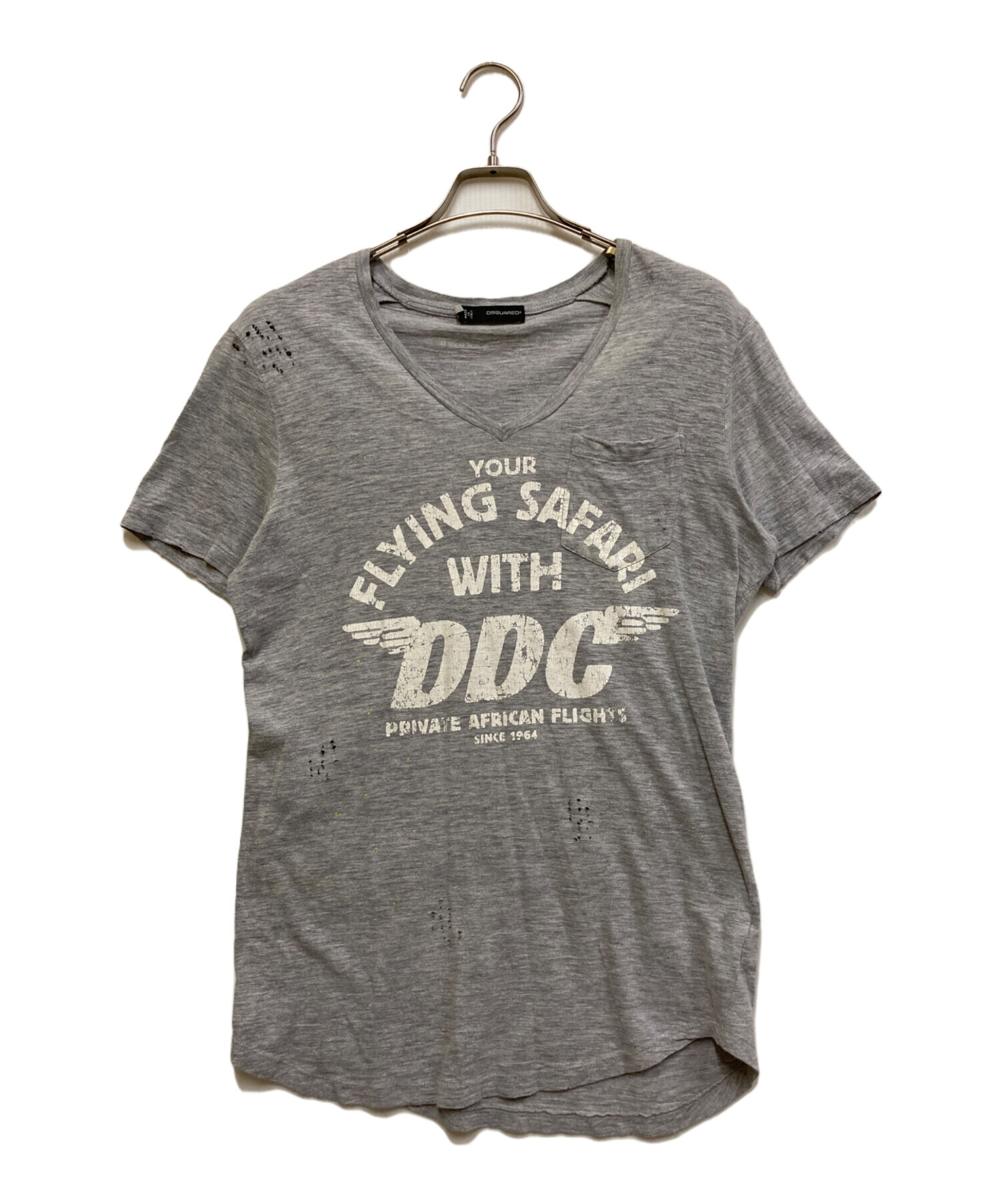 中古・古着通販】DSQUARED2 (ディースクエアード) VネックTシャツ 