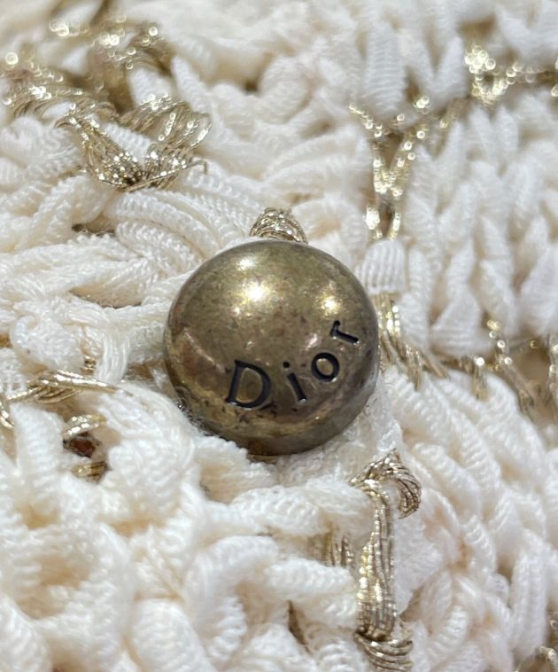 ディオール　アイボリー　ニットワンピース 中古・古着通販】Christian Dior (クリスチャン ディオール) 鍵編み