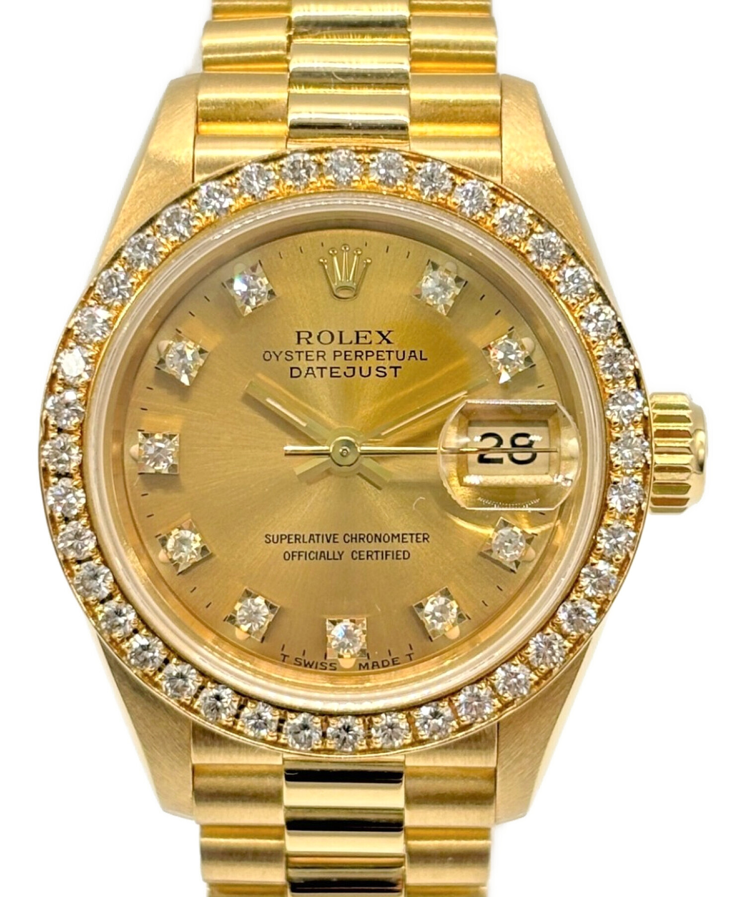中古・古着通販】ROLEX (ロレックス) デイトジャスト レディ 10P 