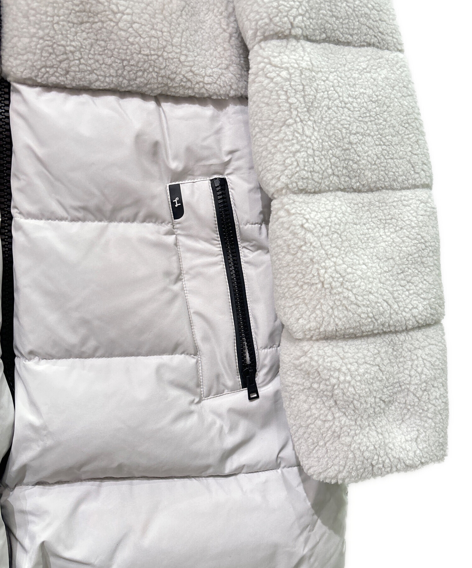 Herno ヘルノ　ラミナーフード付きダウンジャケット ライトグレー40 中古・古着通販】HERNO (ヘルノ) Laminar ラミナー ダウンコート