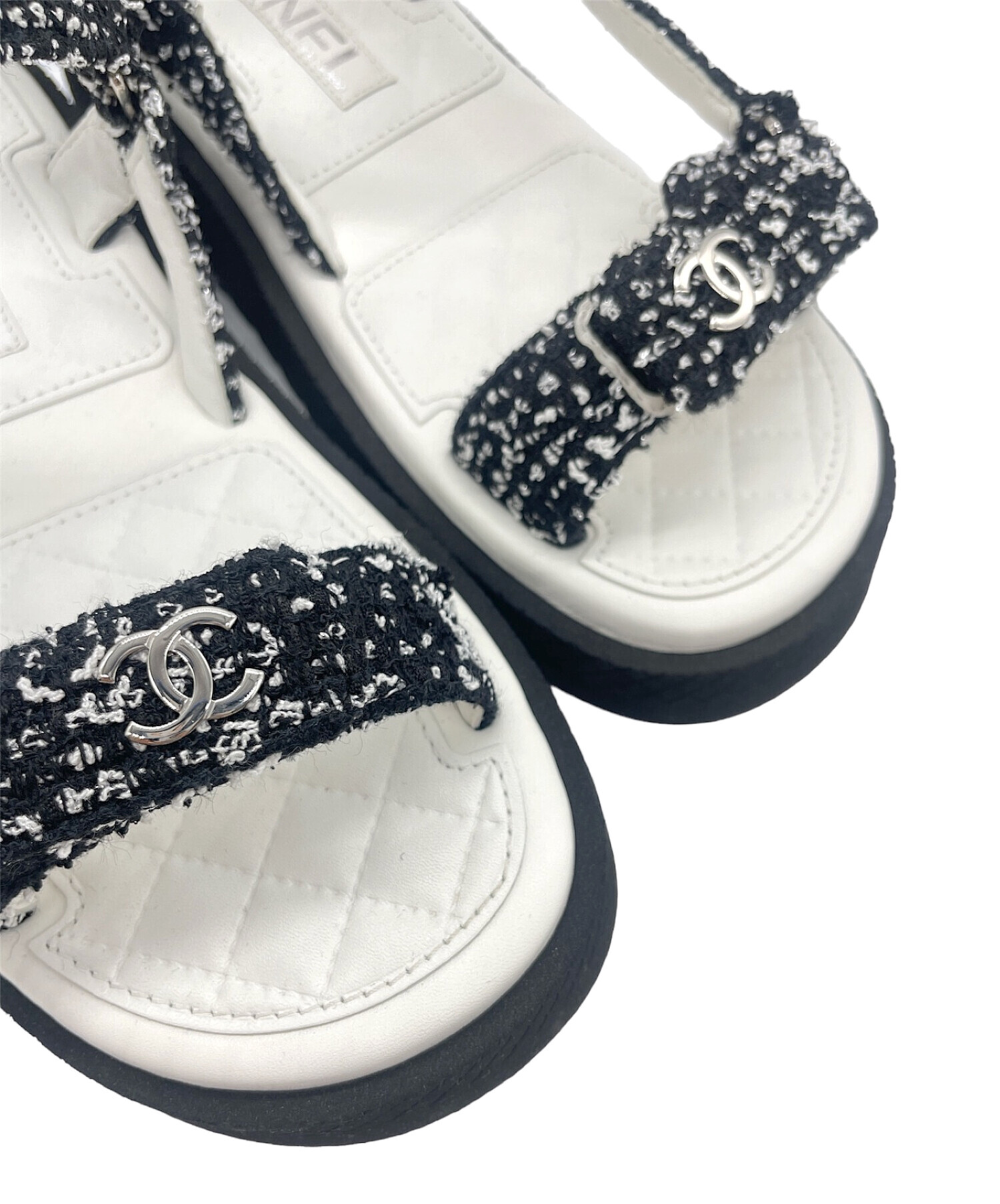 中古・古着通販】CHANEL (シャネル) ココ ツイード ストラップ 