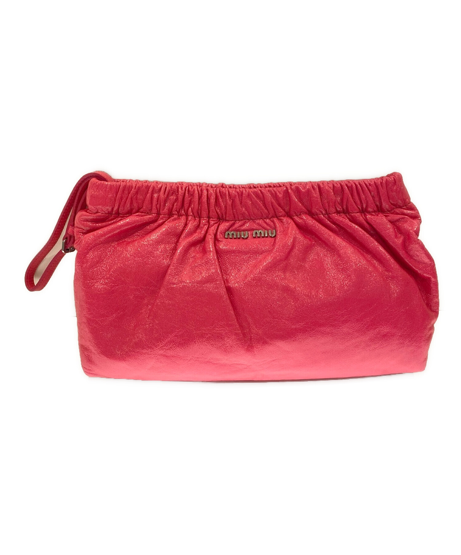 中古・古着通販】MIU MIU (ミュウミュウ) ロゴクラッチバッグ
