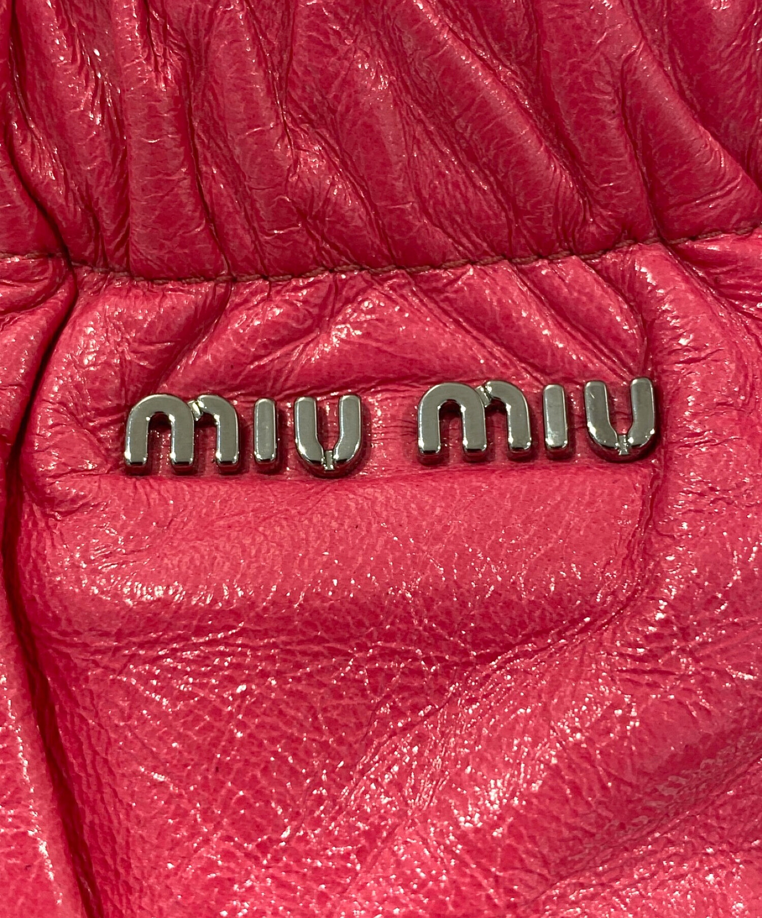 中古・古着通販】MIU MIU (ミュウミュウ) ロゴクラッチバッグ