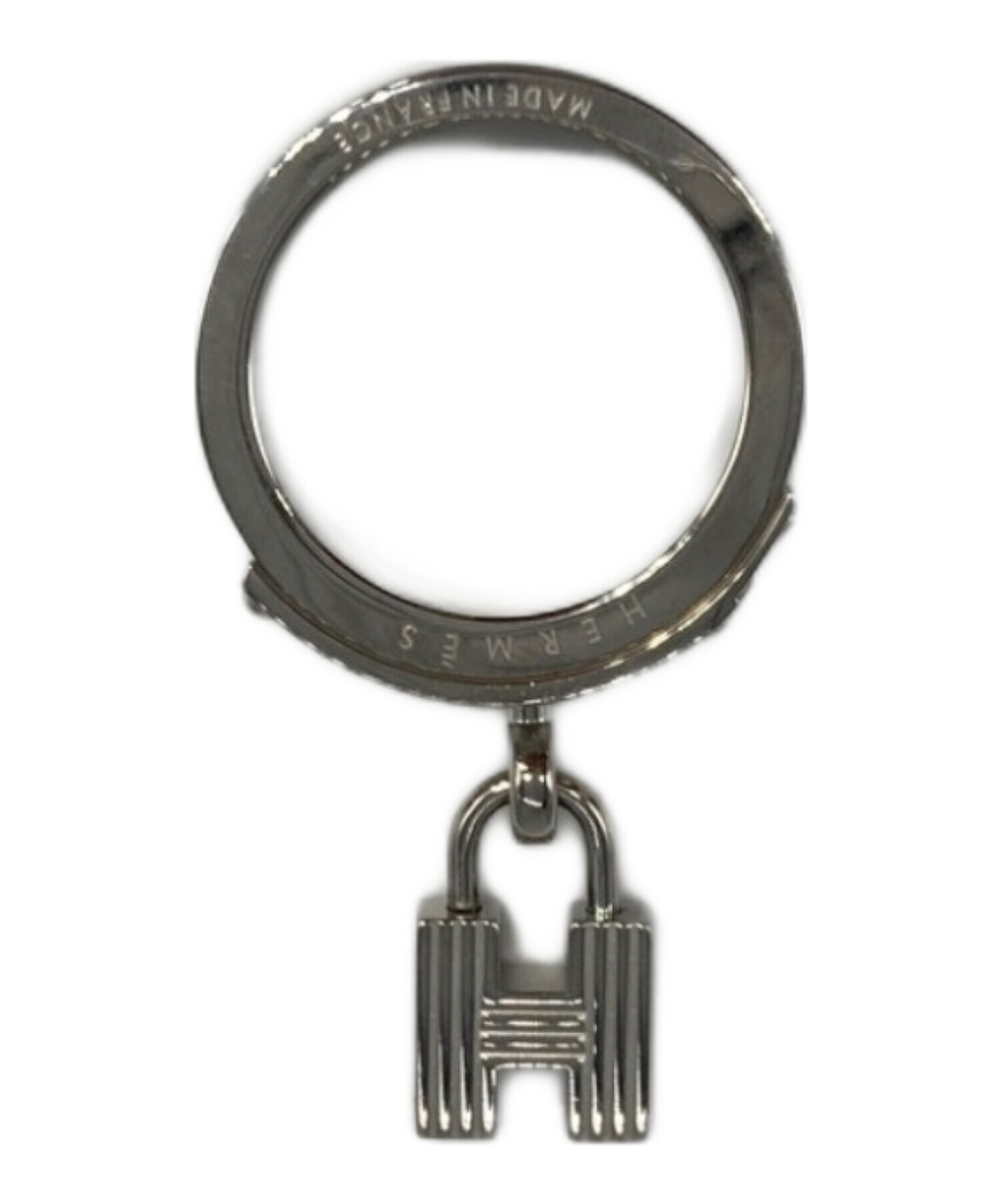 中古・古着通販】HERMES (エルメス) Hロゴチャーム付スカーフリング  