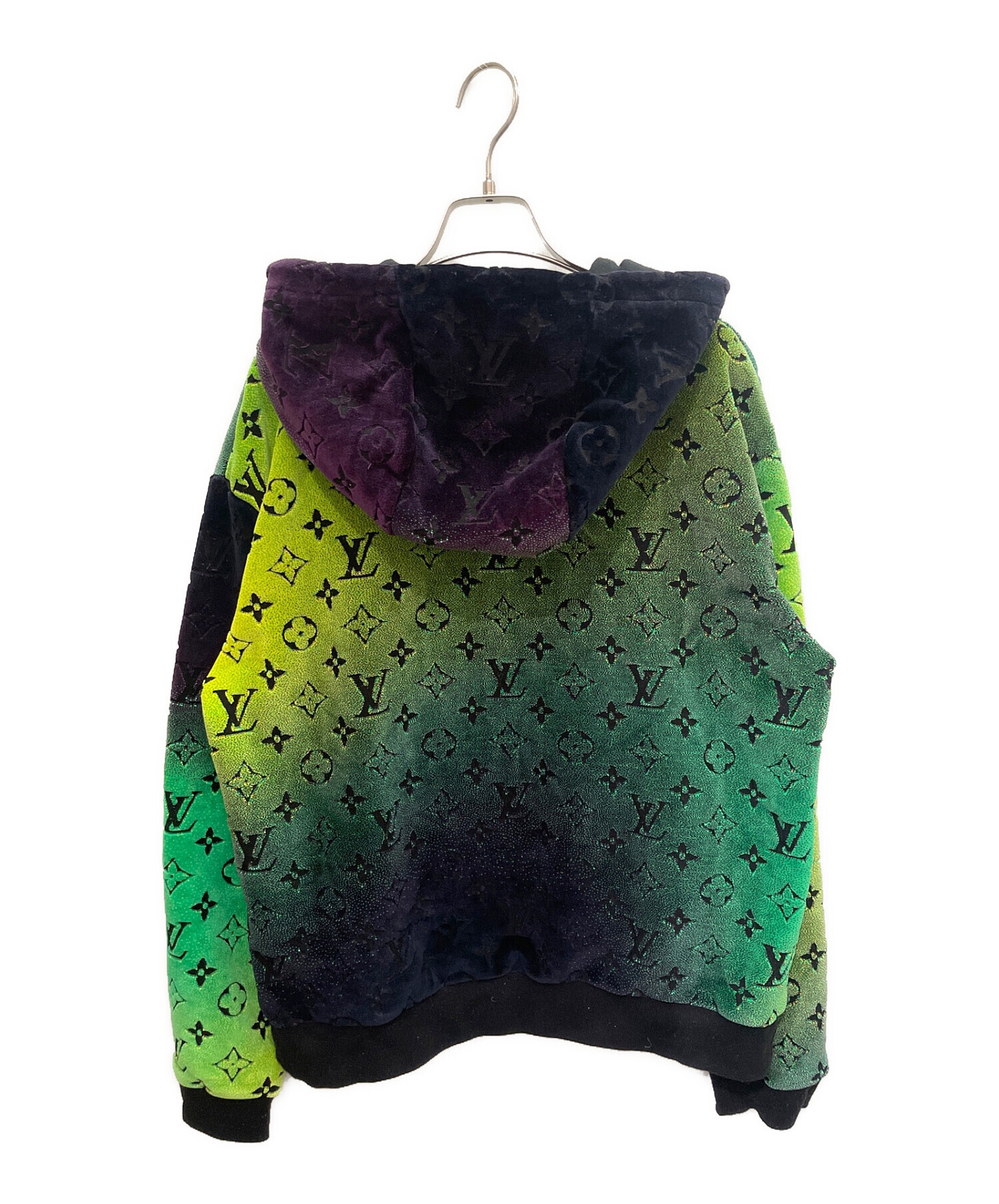 【極美品】LOUIS VUITTON モノグラム ジップ ベルベット フーディ 中古・古着通販】LOUIS VUITTON (ルイ ヴィトン) モノグラム ジップ