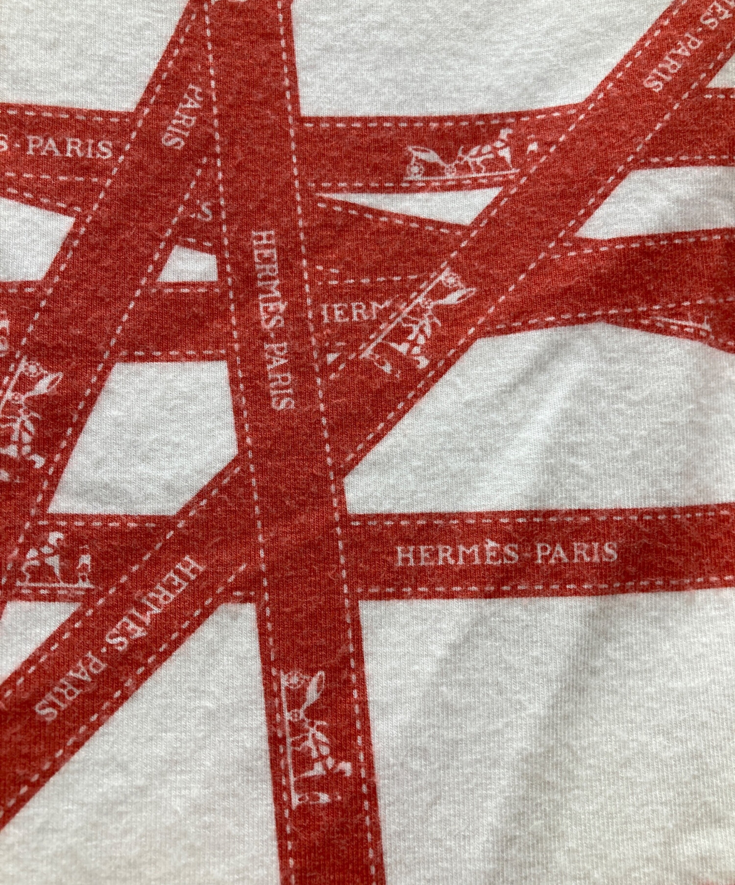 中古・古着通販】HERMES (エルメス) ノースリーブカットソー レッド 