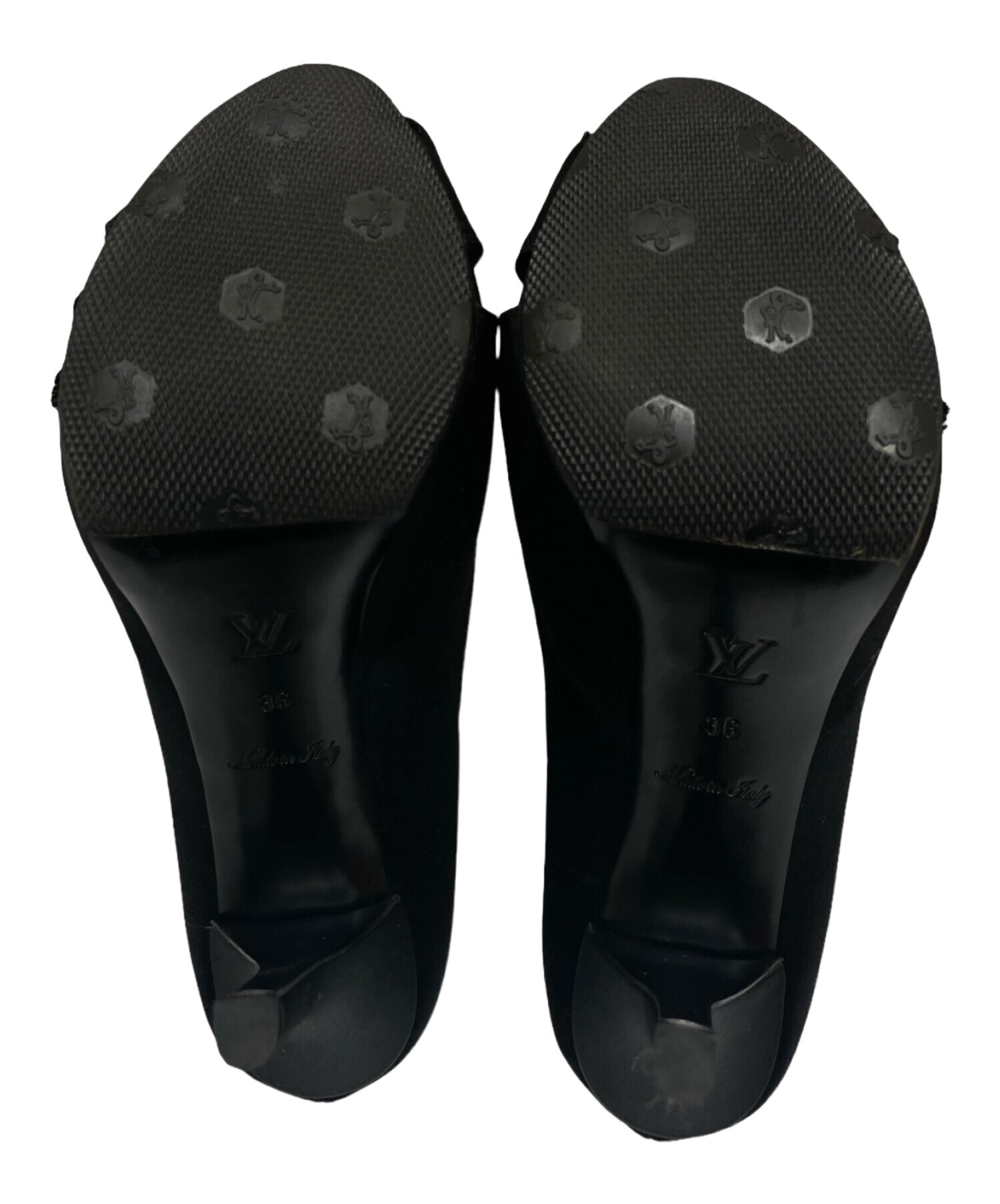 中古・古着通販】LOUIS VUITTON (ルイ ヴィトン) オープントゥサテン 