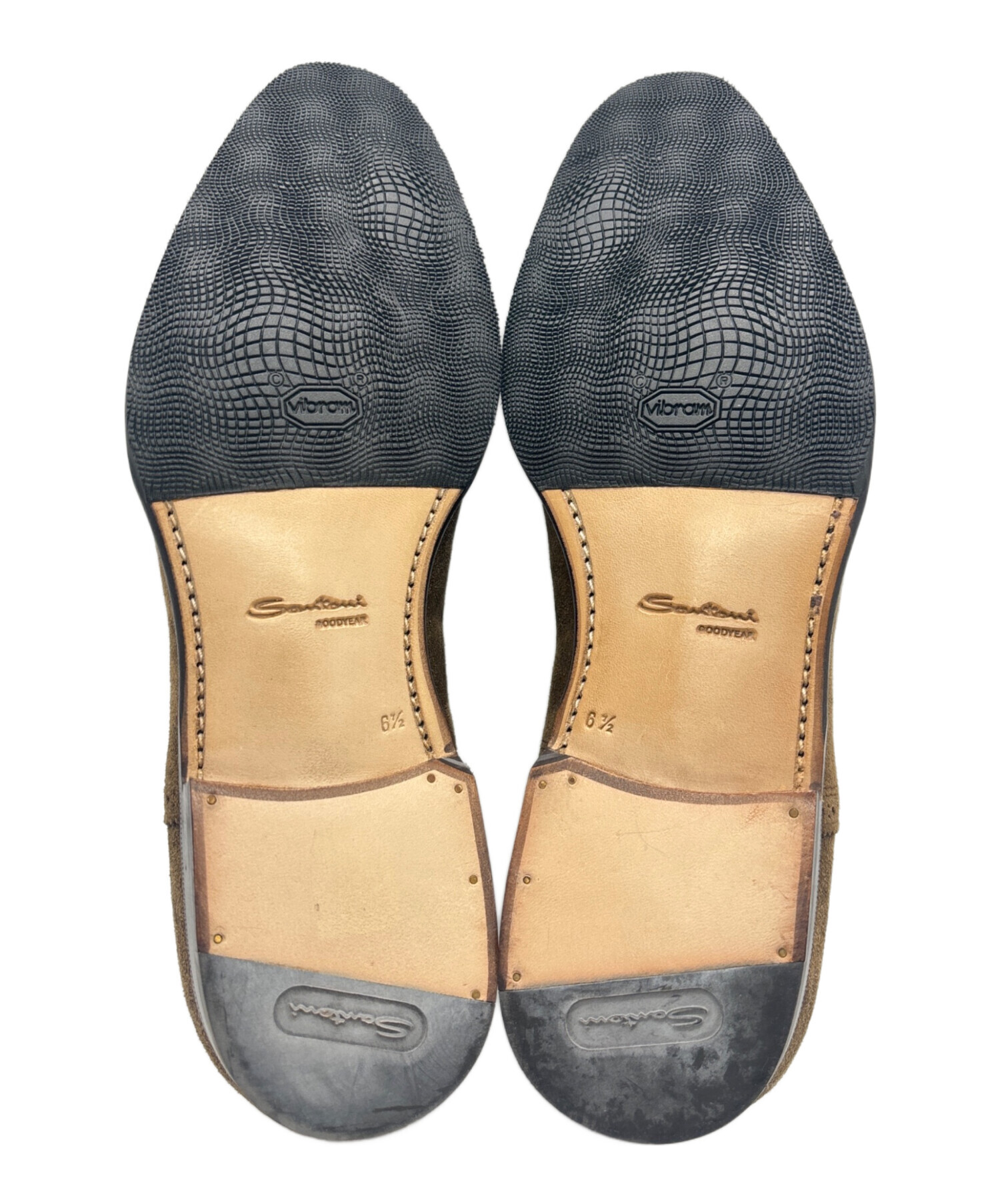Santoni×BEAMSf】サントーニ×ビームスF/セミブローグ/イタリア製6 中古