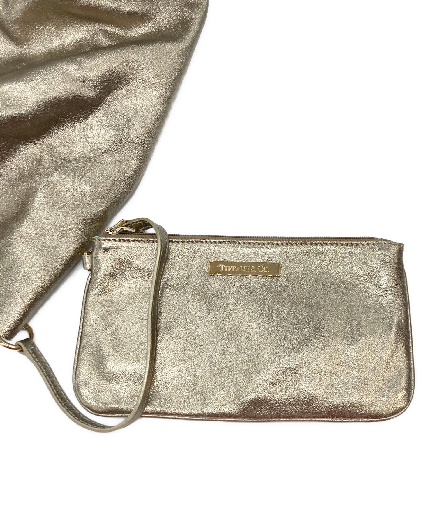 TIFFANY&Co. ティファニー トートバッグ ゴールド ブランド 中古・古着通販】TIFFANY & Co. (ティファニー) メタリック