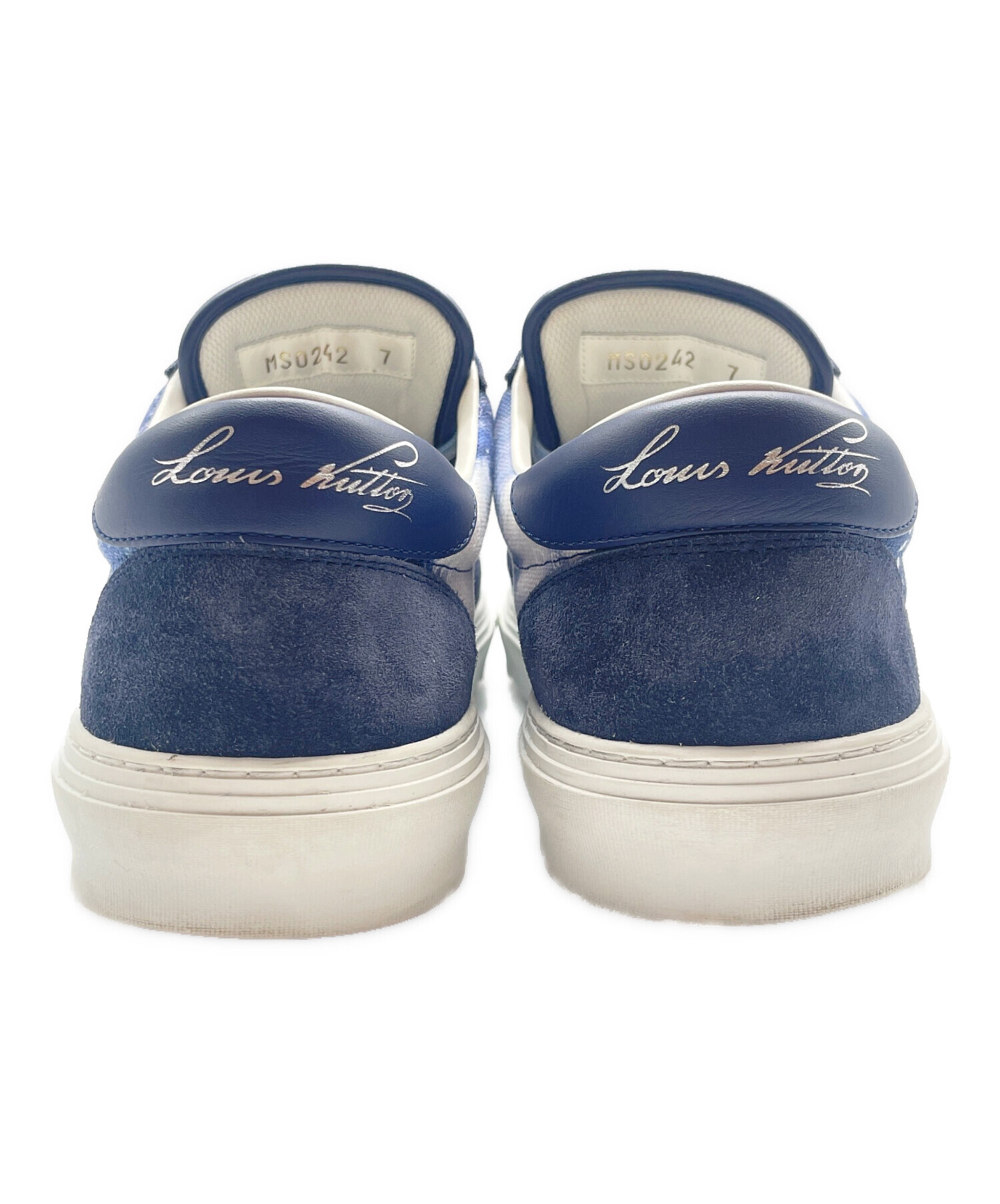 ルイヴィトン スニーカー オリ・ライン バンダナ柄 ネイビー 27.5cm LOUIS VUITTON - ルイヴィトン スニーカー オリ・ライン バンダナ柄