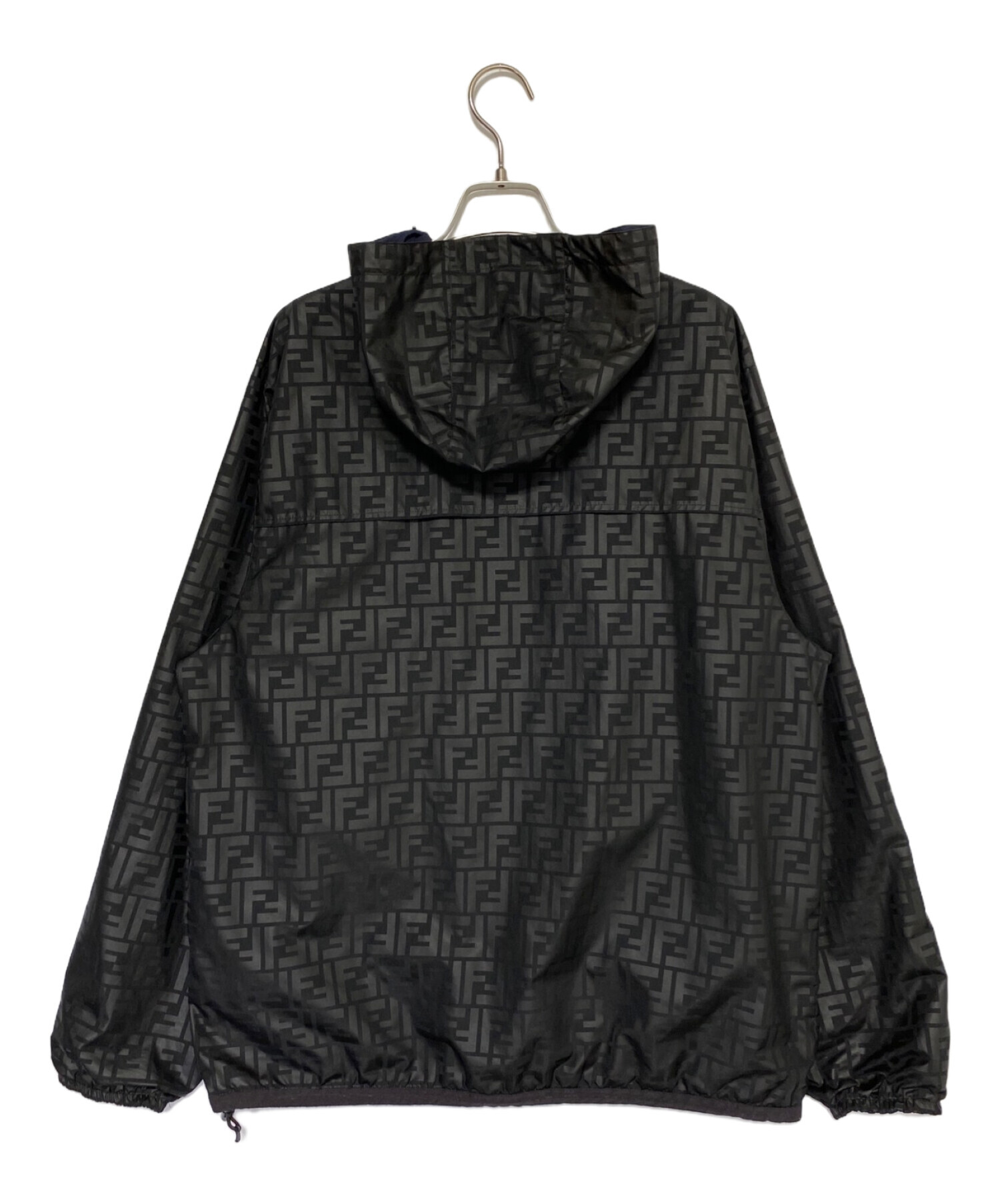 オールド FENDI フェンディ ズッカ柄 シースルー ナイロンジャケット FENDI - 美品 Vintage フェンディ FENDI Jeans ジャケット ブルゾン