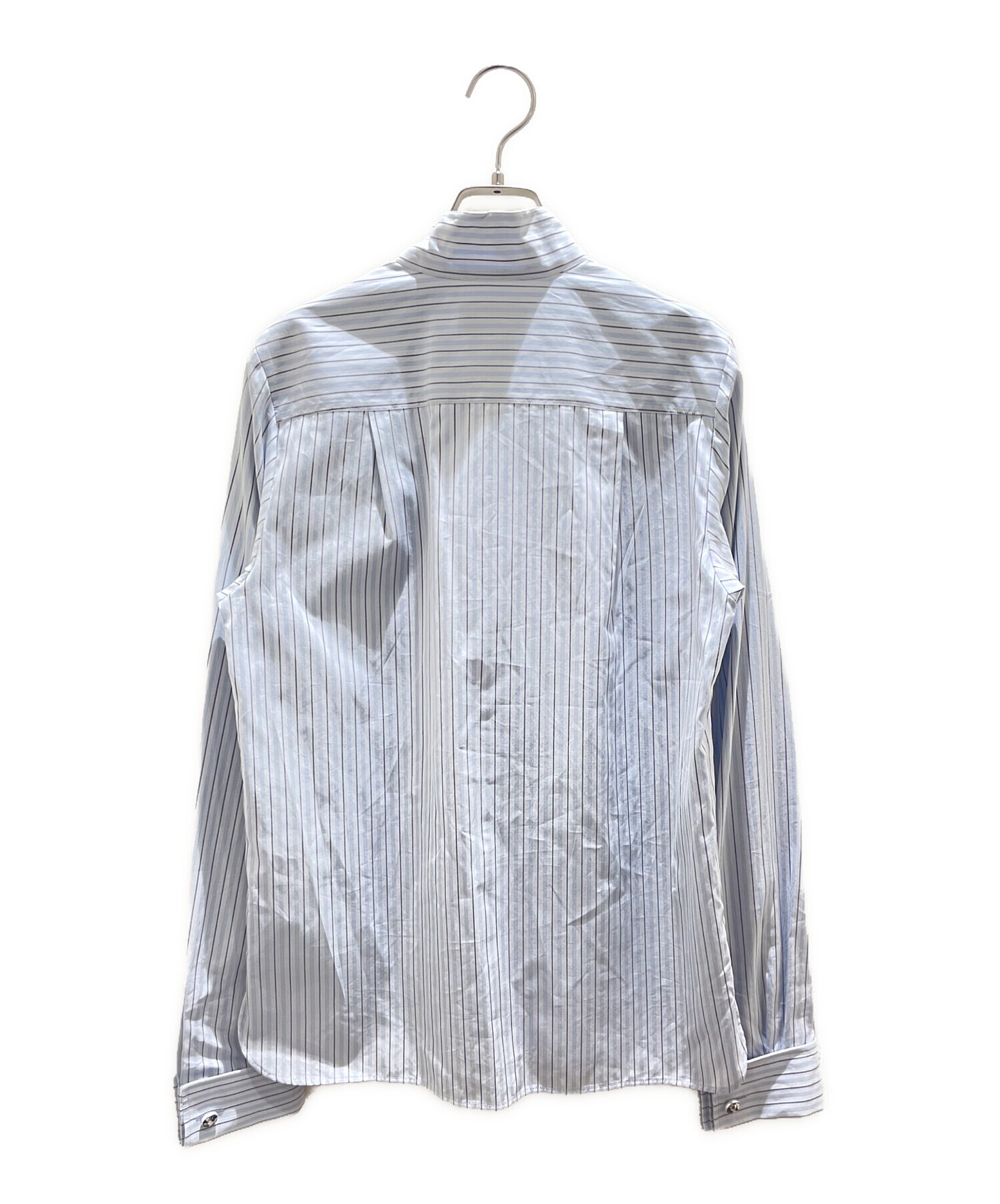 CHANEL シャネル カジュアルシャツ レディース 【古着】【中古】 中古・古着通販】CHANEL (シャネル) 比翼ストライプカフスボタンシャツ