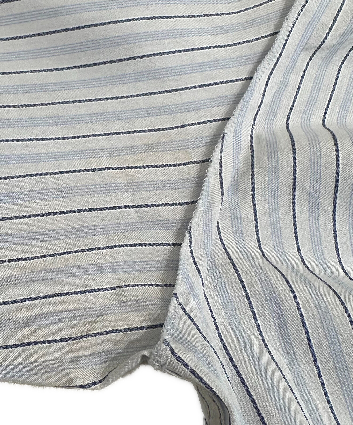 中古・古着通販】CHANEL (シャネル) 比翼ストライプカフスボタンシャツ