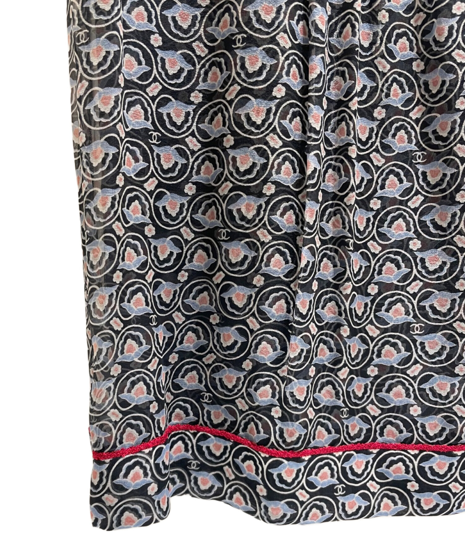中古・古着通販】CHANEL (シャネル) 総柄レースノースリーブワンピース