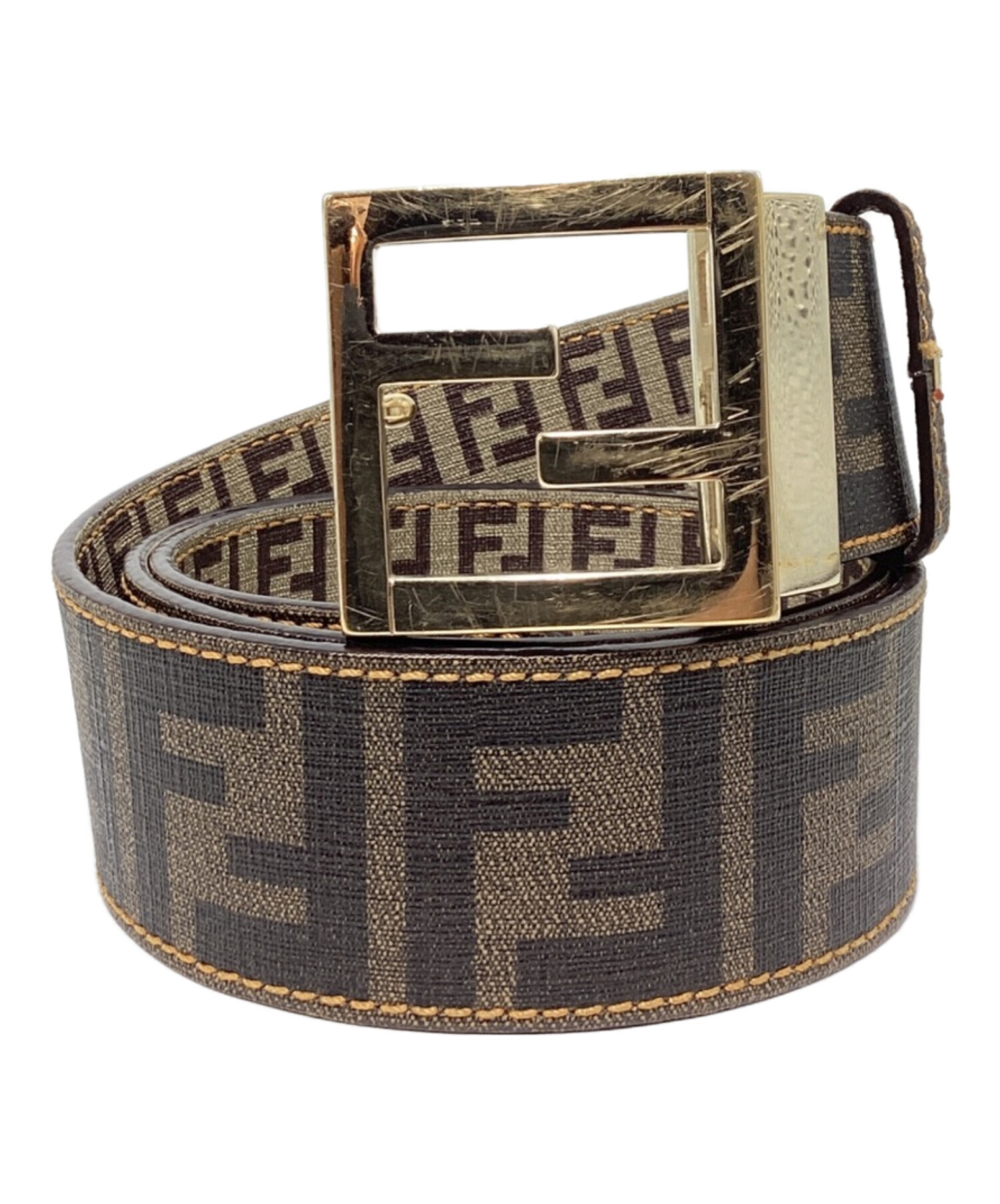 中古・古着通販】FENDI (フェンディ) ズッカ柄ベルト ブラウン