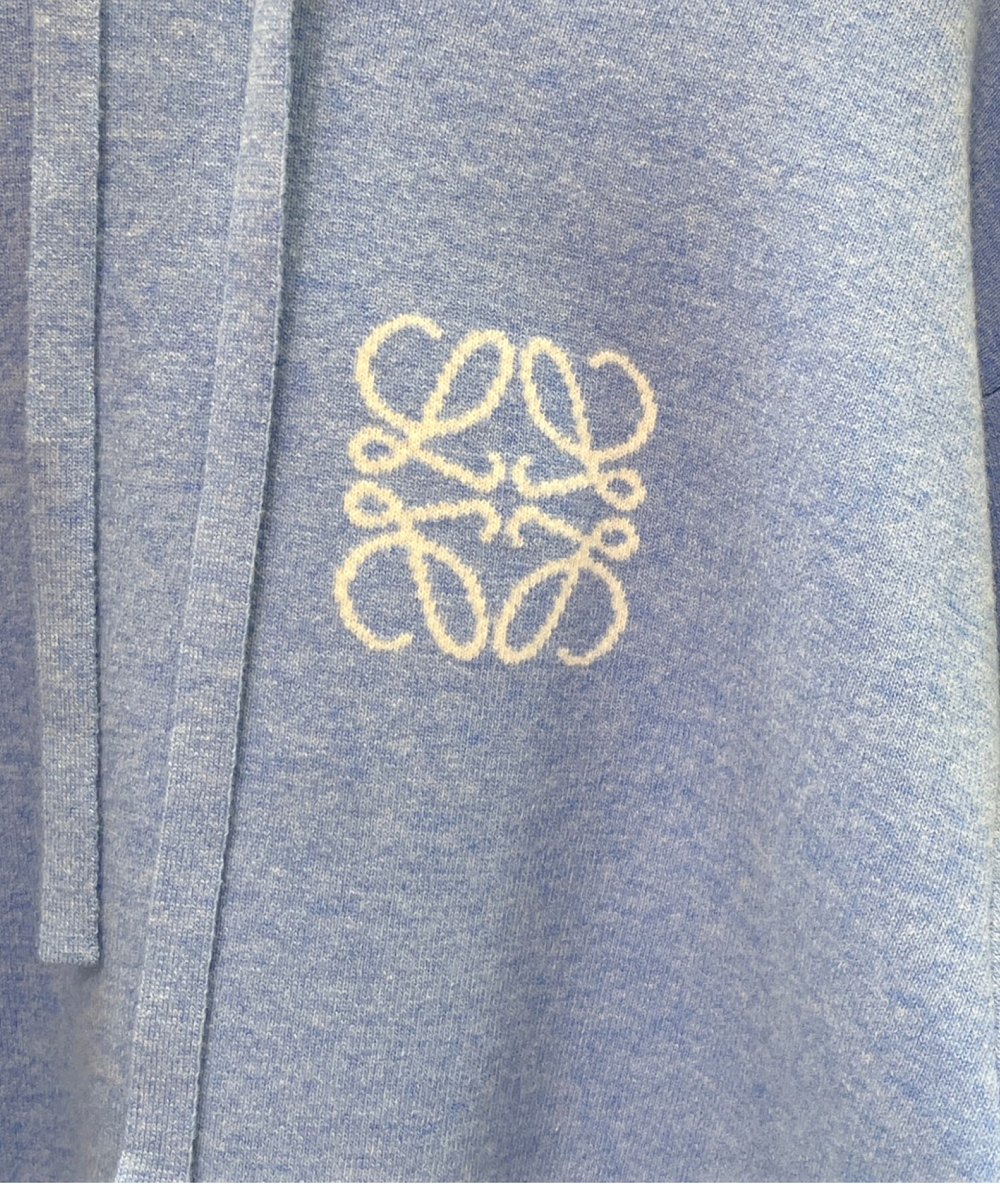 中古・古着通販】LOEWE (ロエベ) アナグラム ニットパーカー スカイ